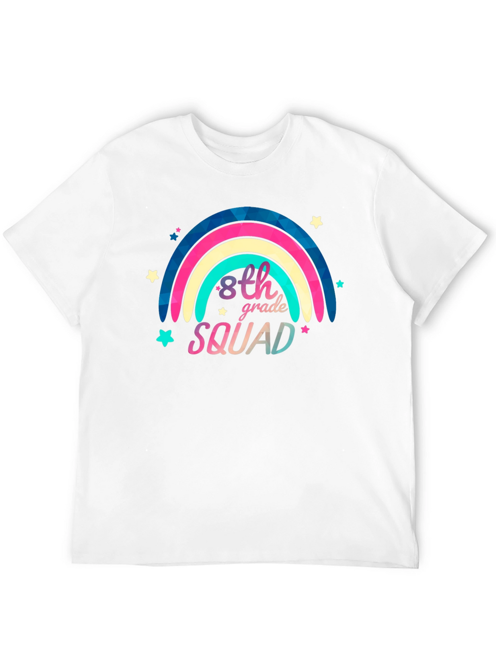 8th Grade Squad Rainbow Graphic Tee