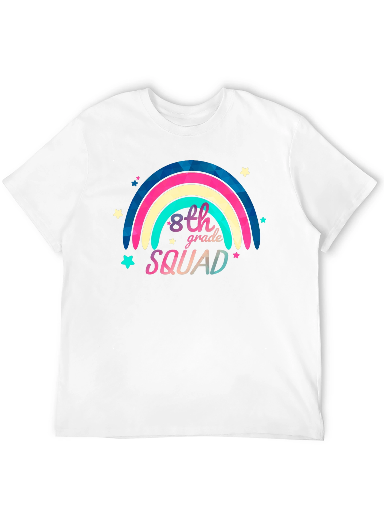 8th Grade Squad Rainbow Graphic Tee