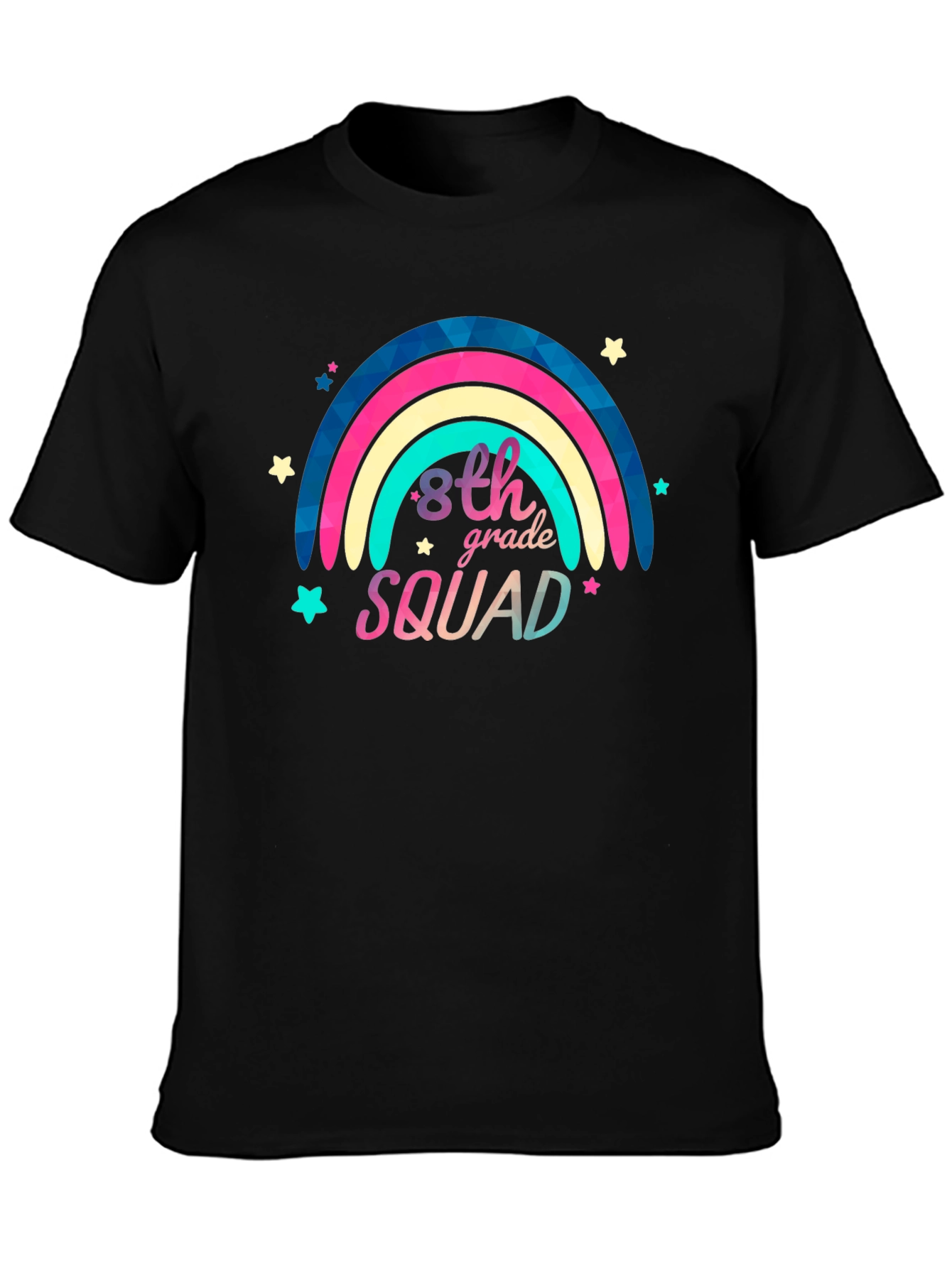 8th Grade Squad Rainbow Graphic Tee