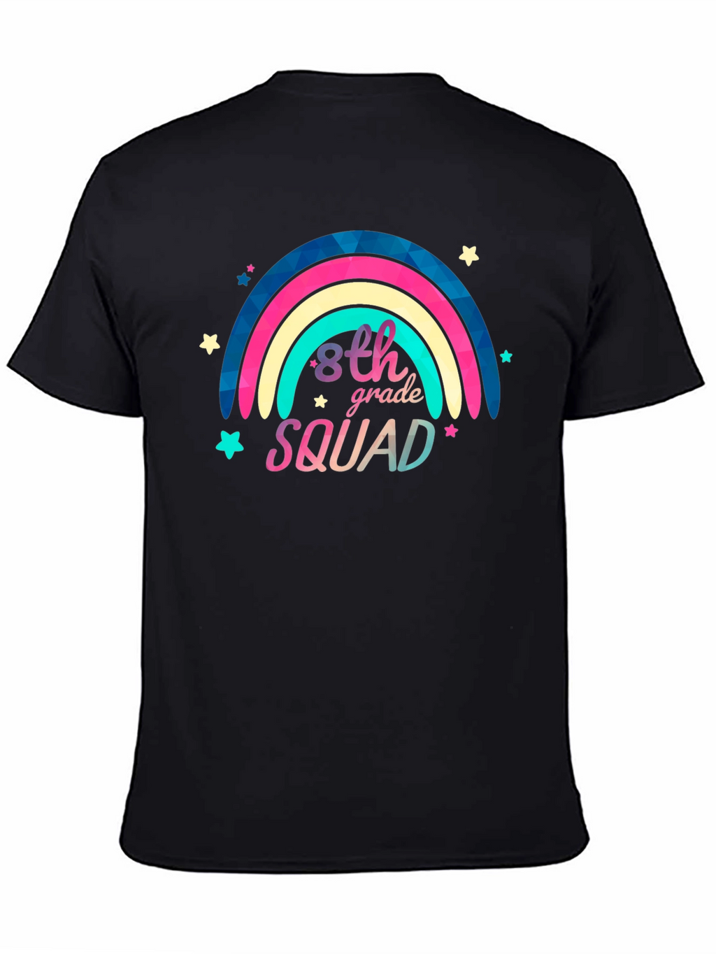 8th Grade Squad Rainbow Graphic Tee