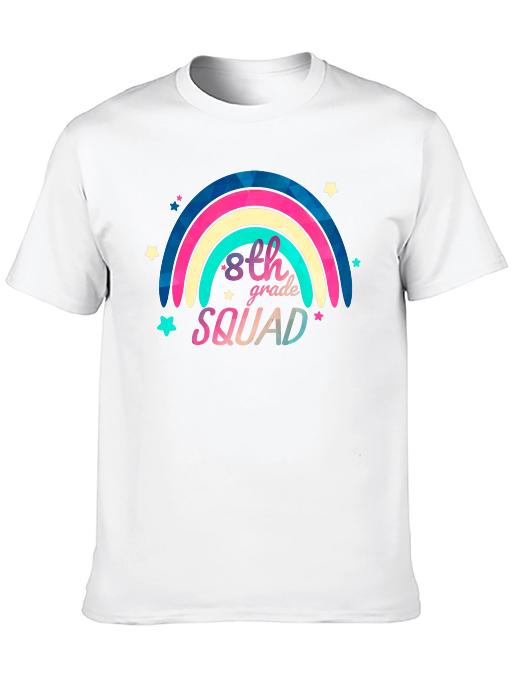 8th Grade Squad Rainbow Graphic Tee