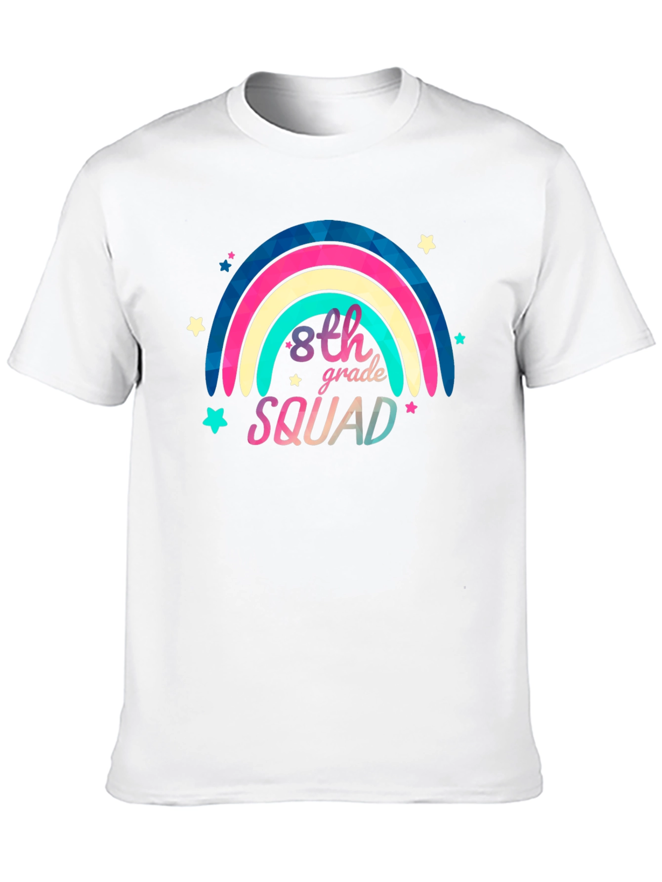8th Grade Squad Rainbow Graphic Tee