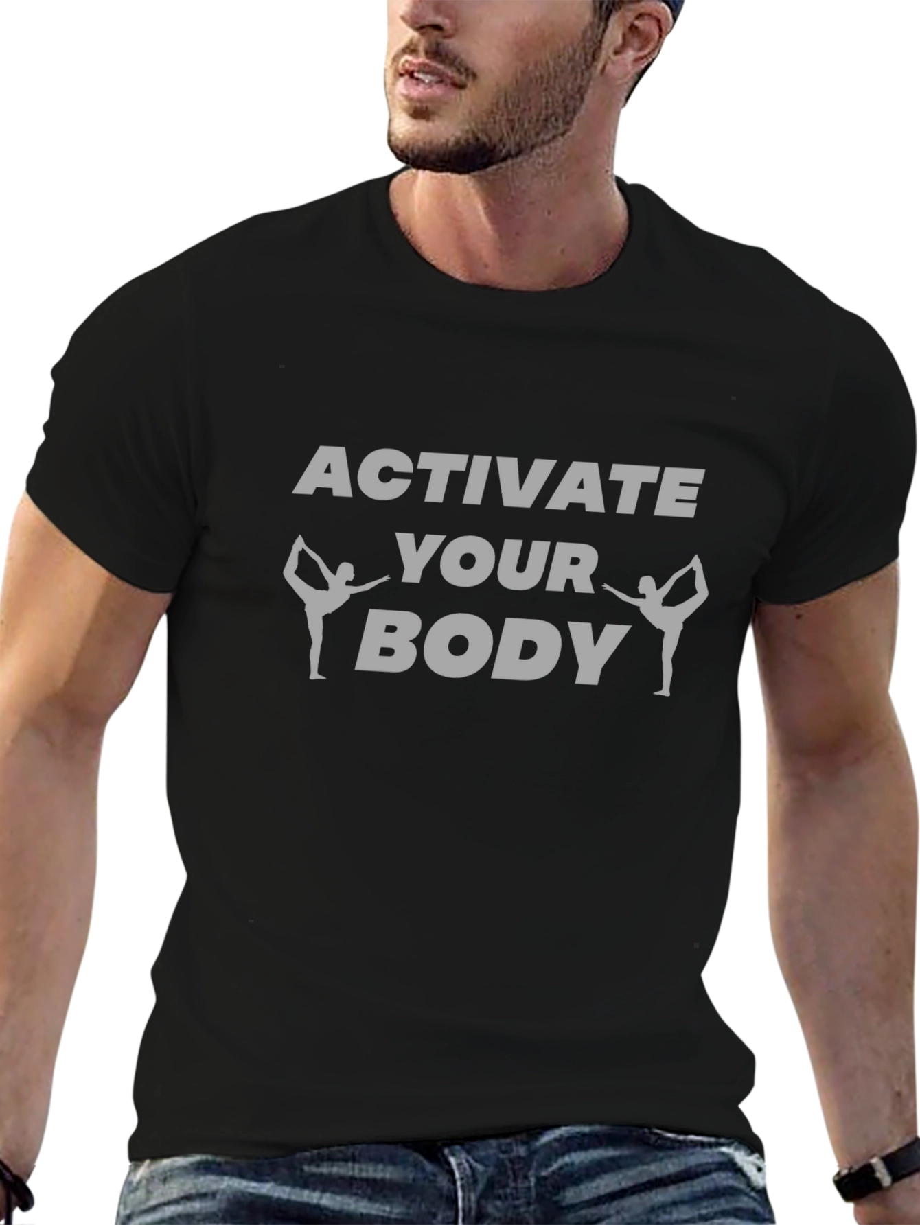 Activate Your Body Black Graphic Tee