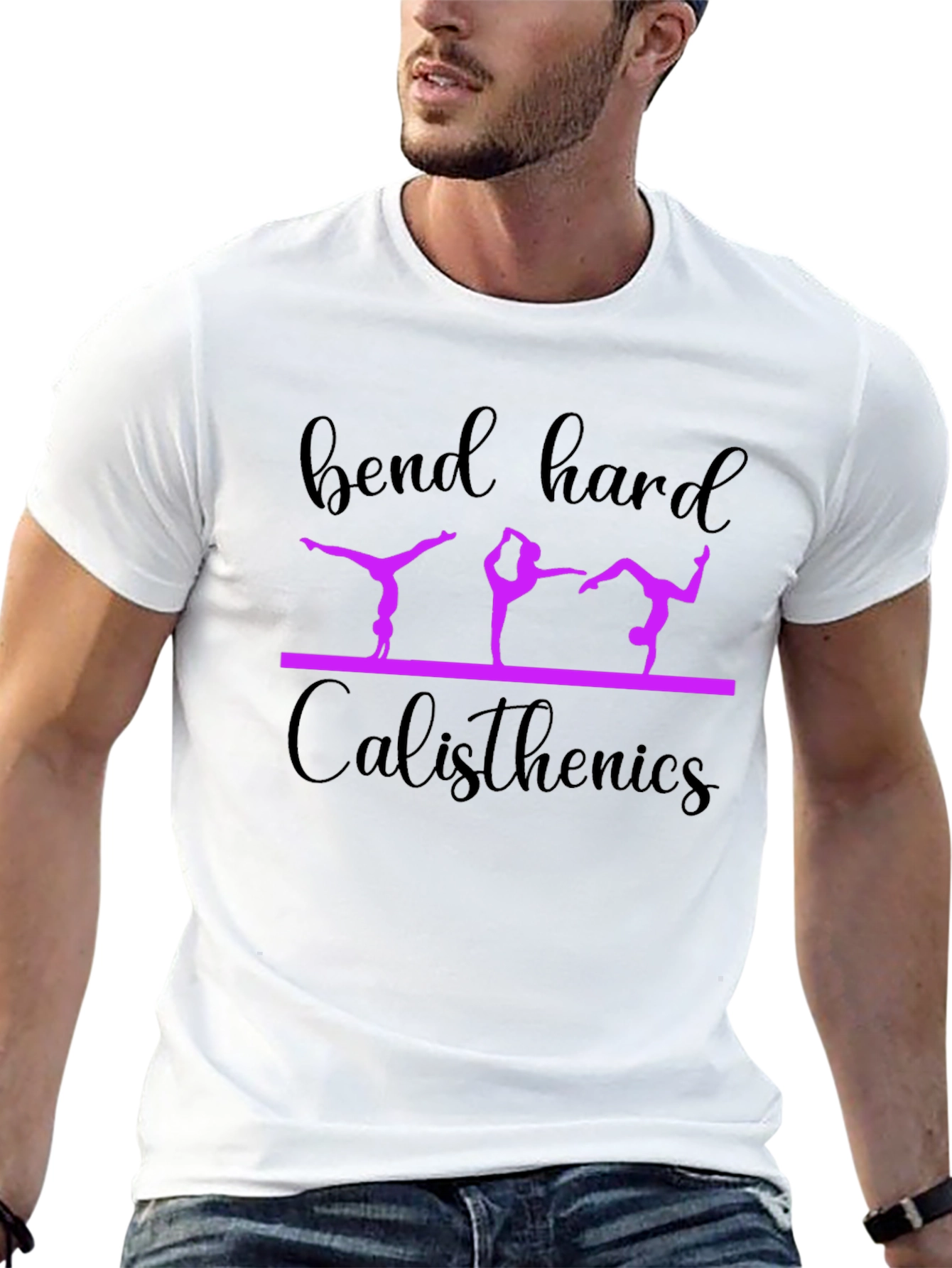 Bend Hard Calisthenics Graphic T-Shirt