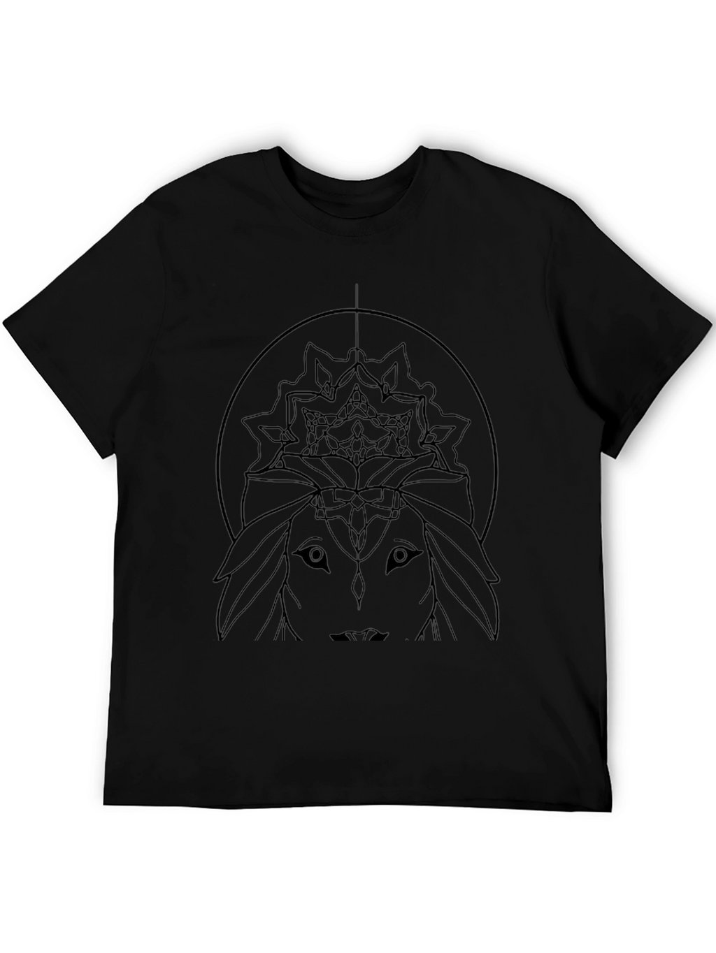Abstract Graphic Tee - Black