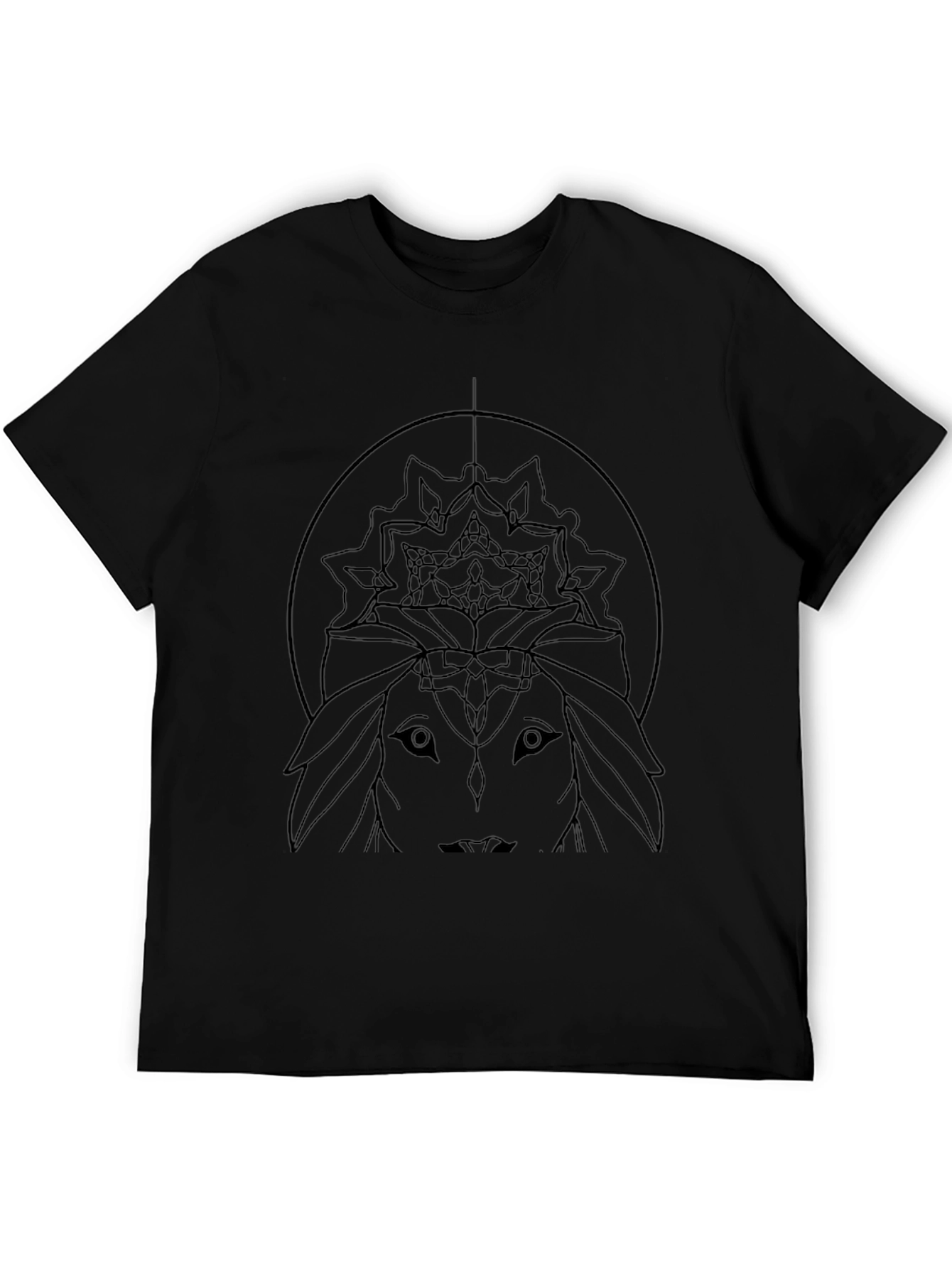 Abstract Graphic Tee - Black