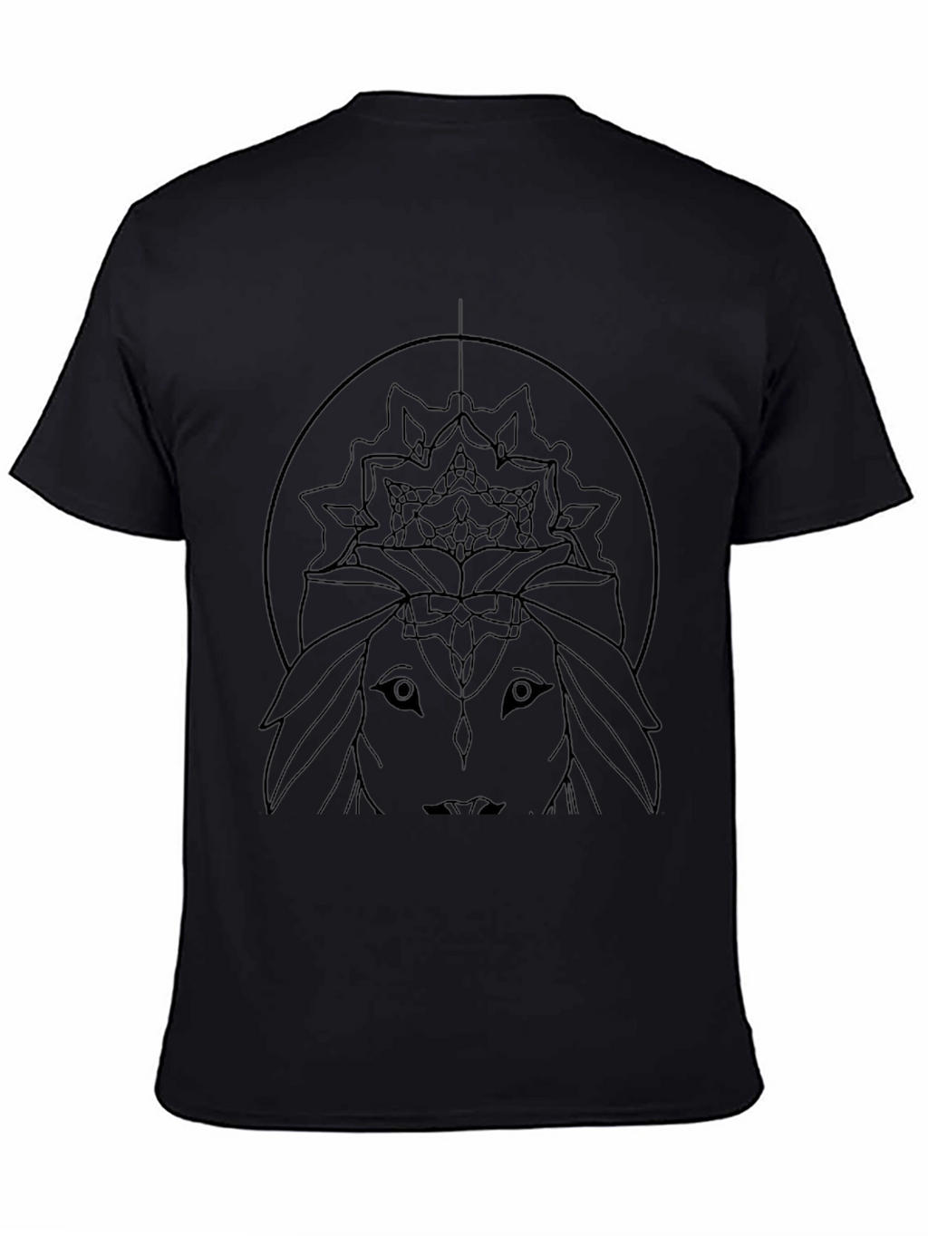Abstract Graphic Tee - Black