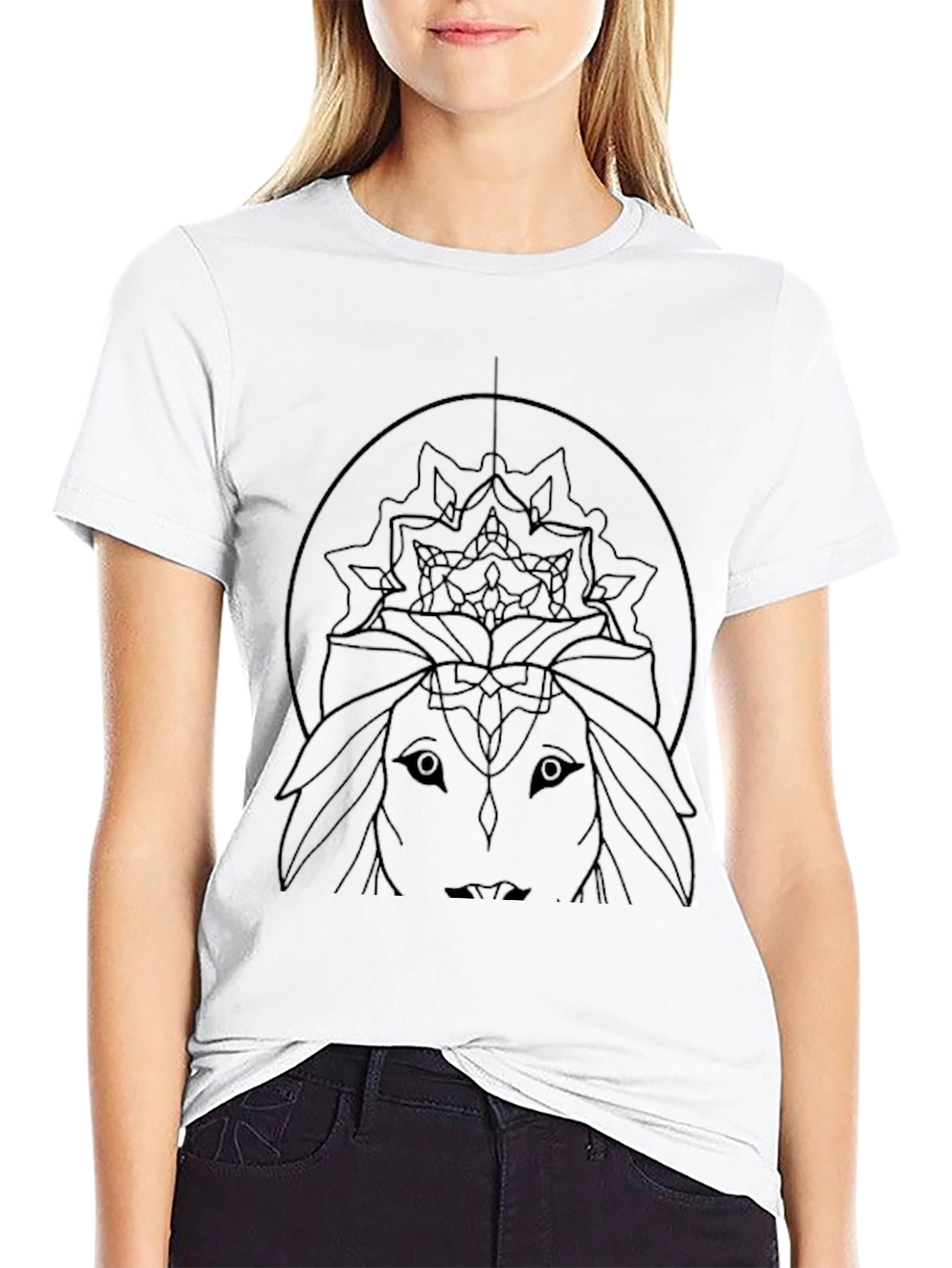 Abstract Graphic Tee - Black