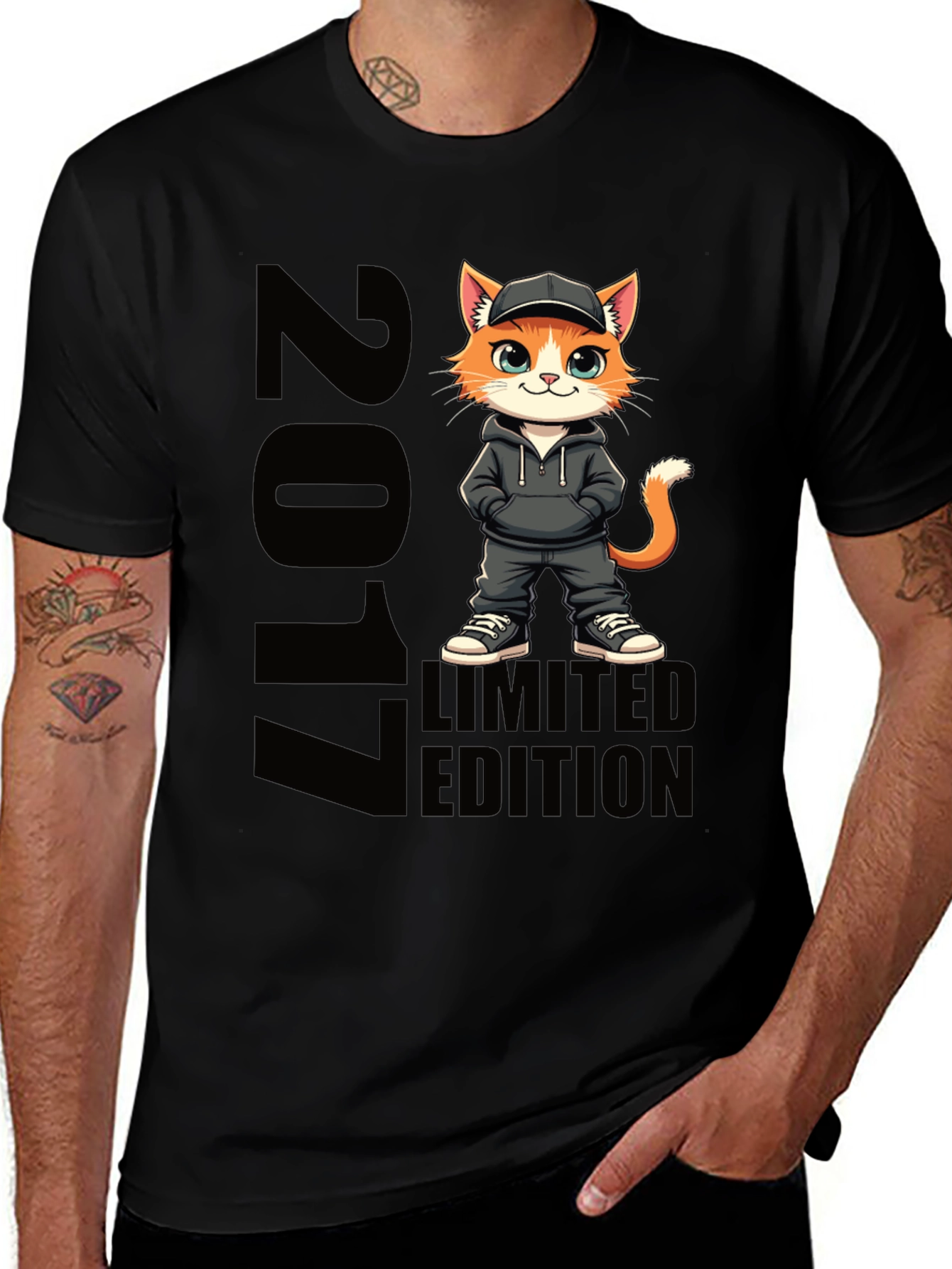 2017 Limited Edition Cat Graphic T-Shirt