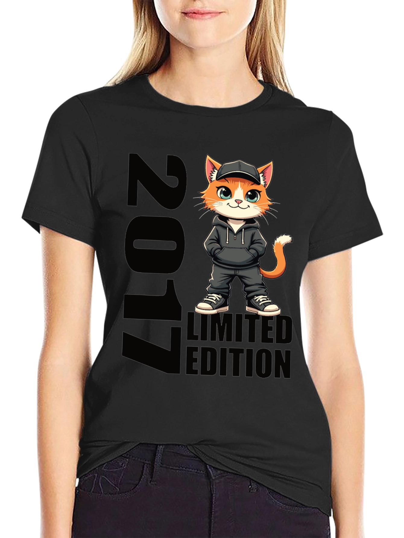 2017 Limited Edition Cat Graphic T-Shirt