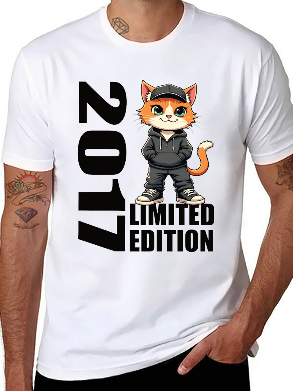 2017 Limited Edition Cat Graphic T-Shirt