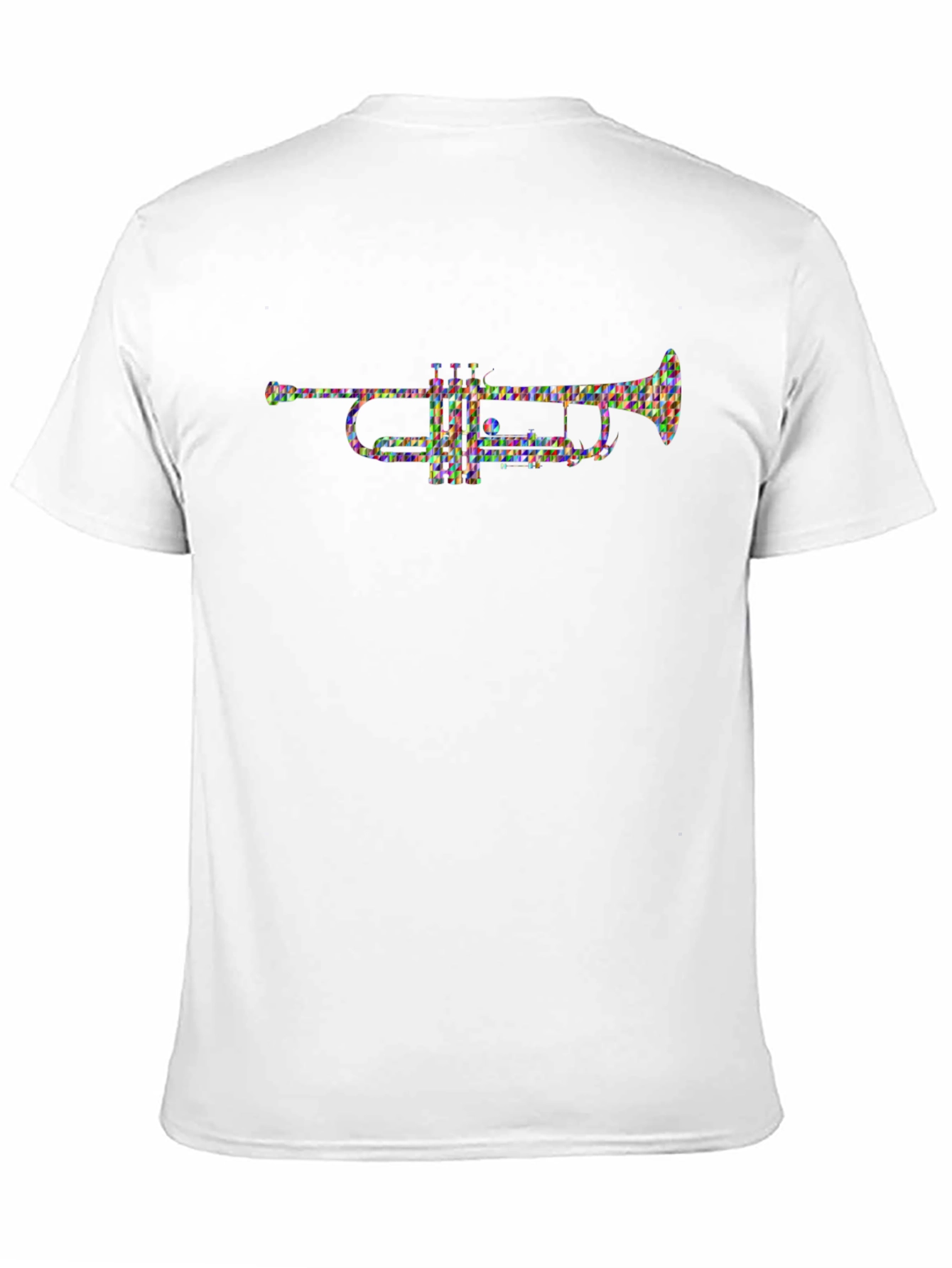 Abstract Trumpet Graphic T-Shirt - Black