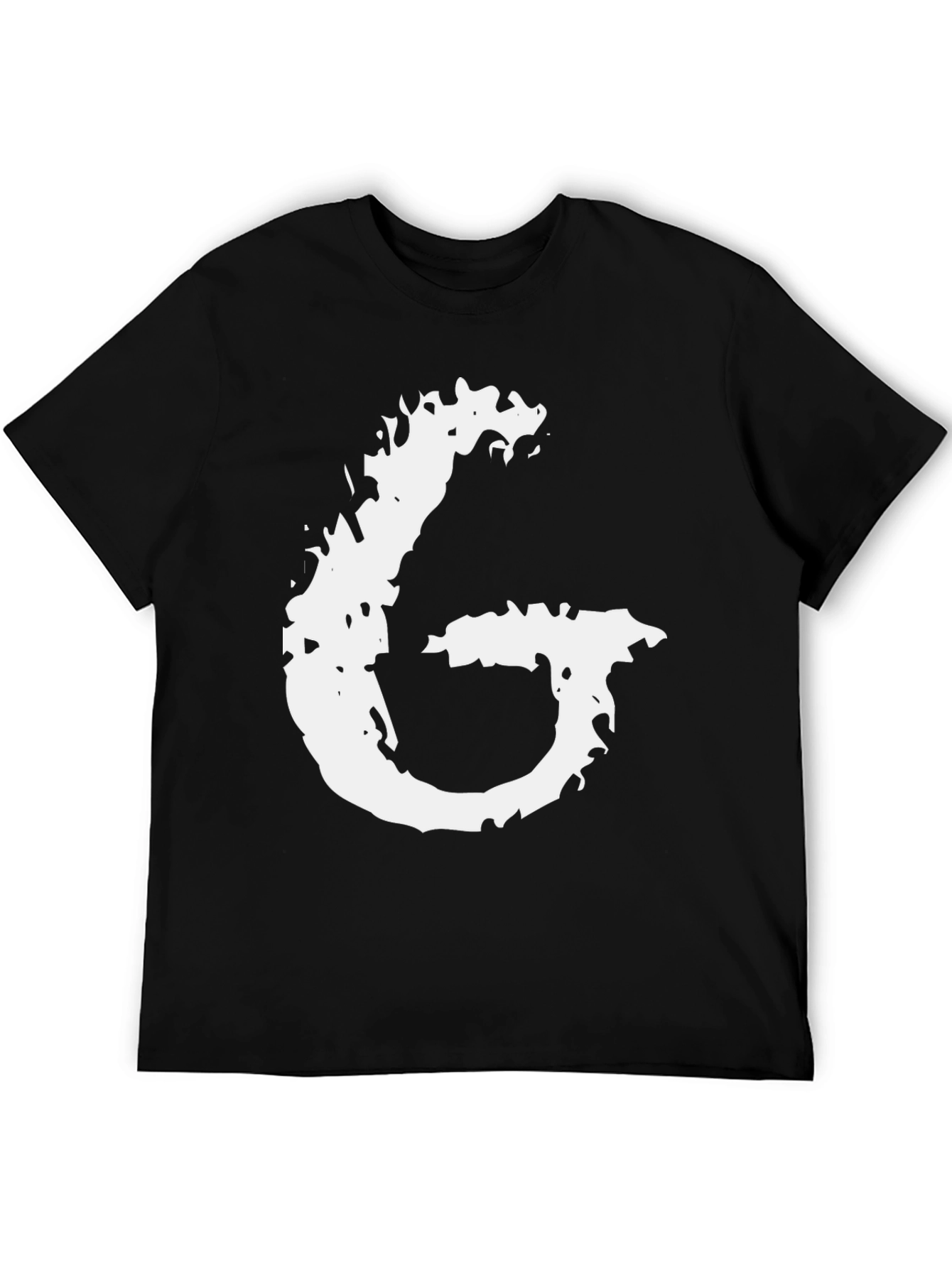 Abstract G Graphic Black T-Shirt