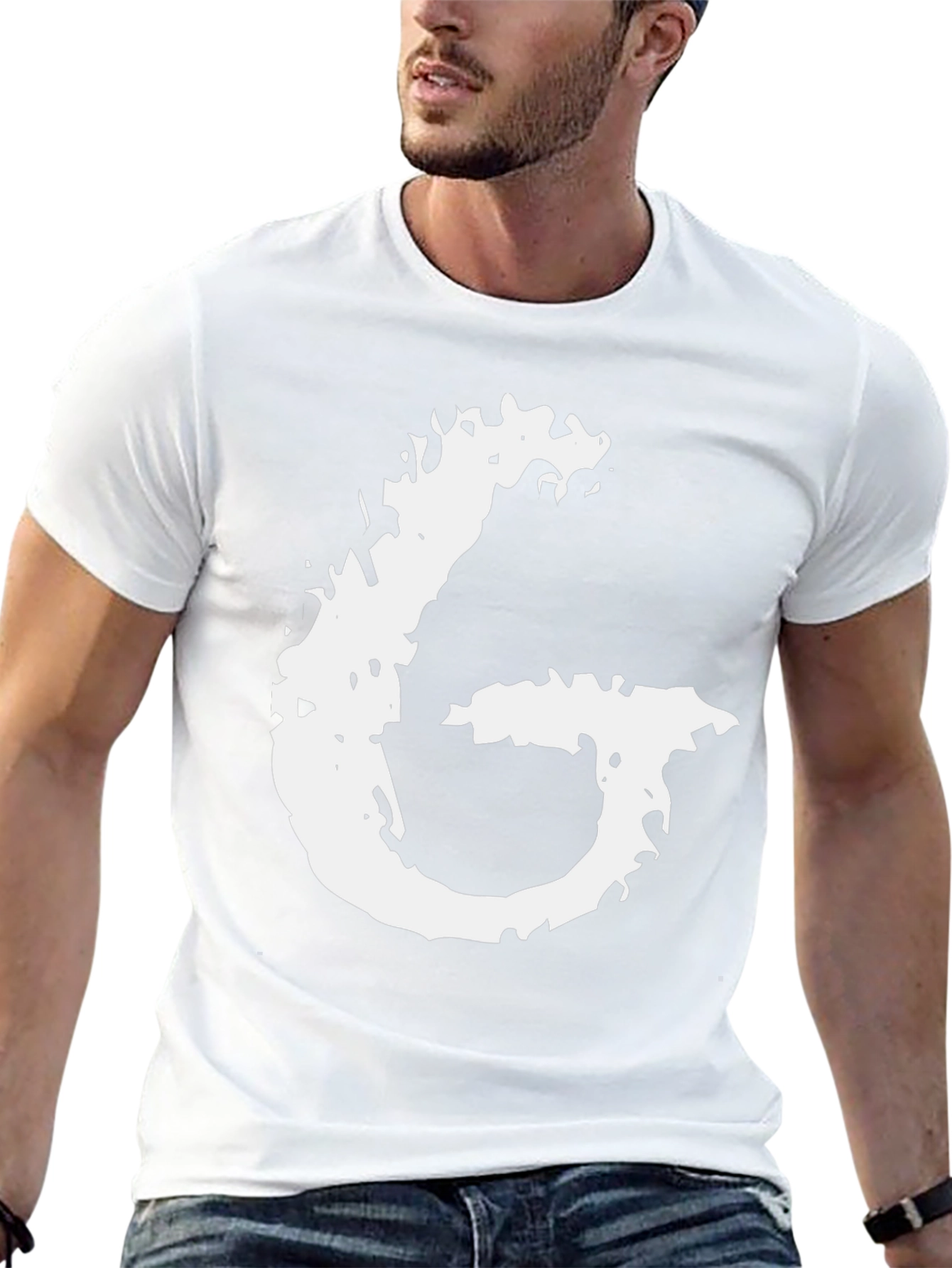Abstract G Graphic Black T-Shirt