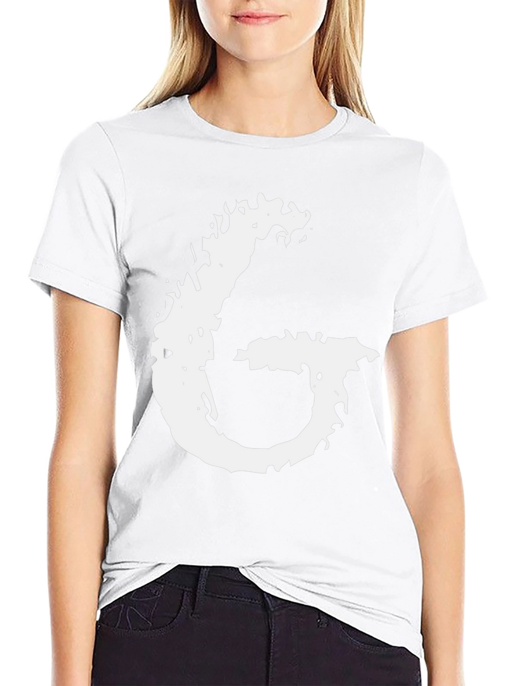 Abstract G Graphic Black T-Shirt