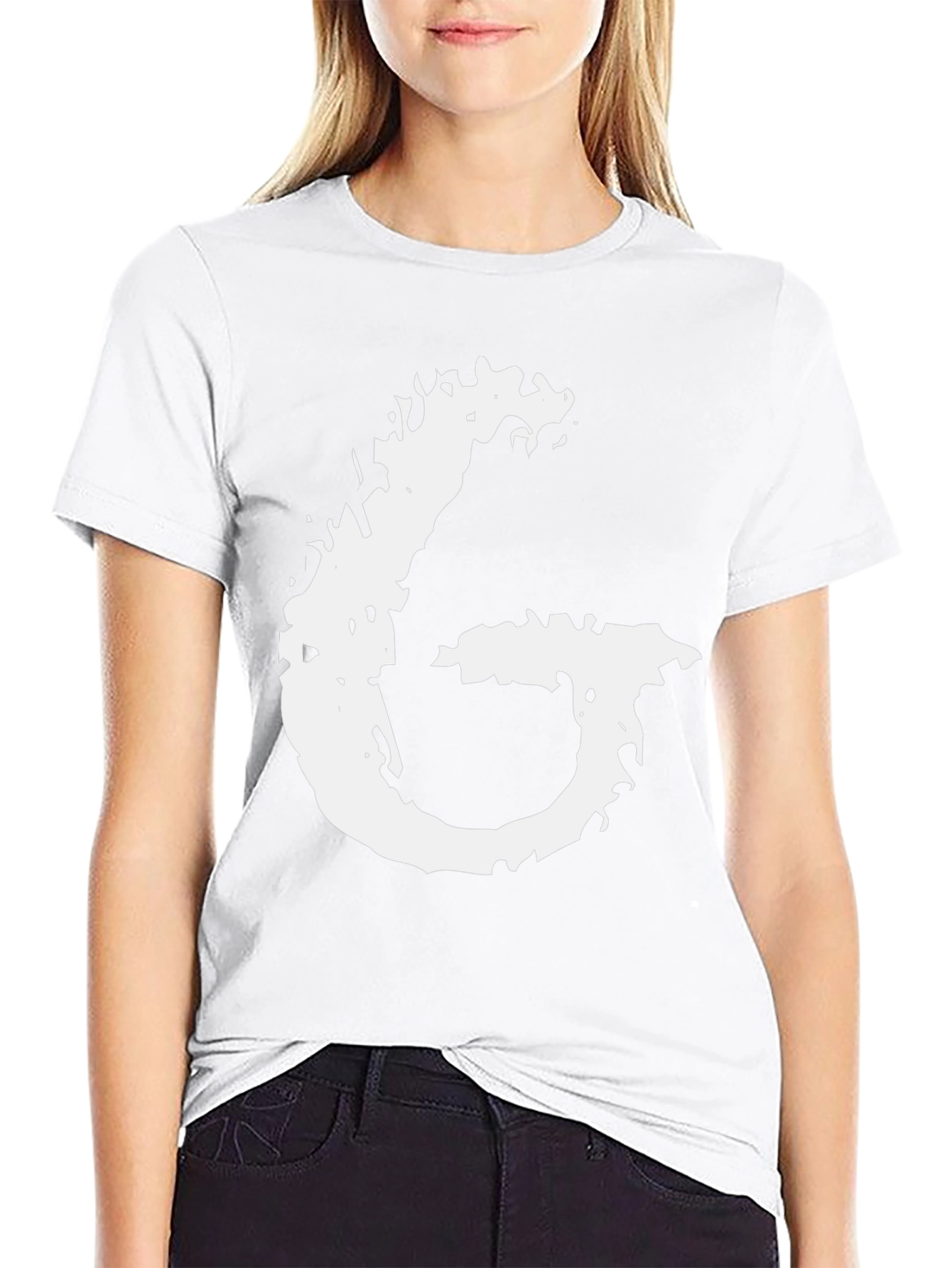 Abstract G Graphic Black T-Shirt