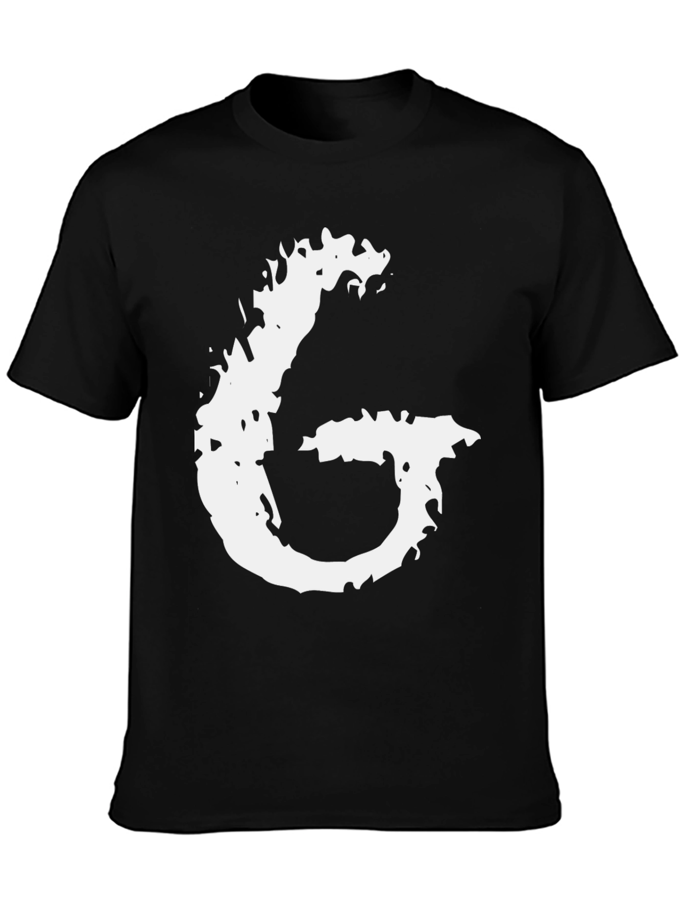 Abstract G Graphic Black T-Shirt