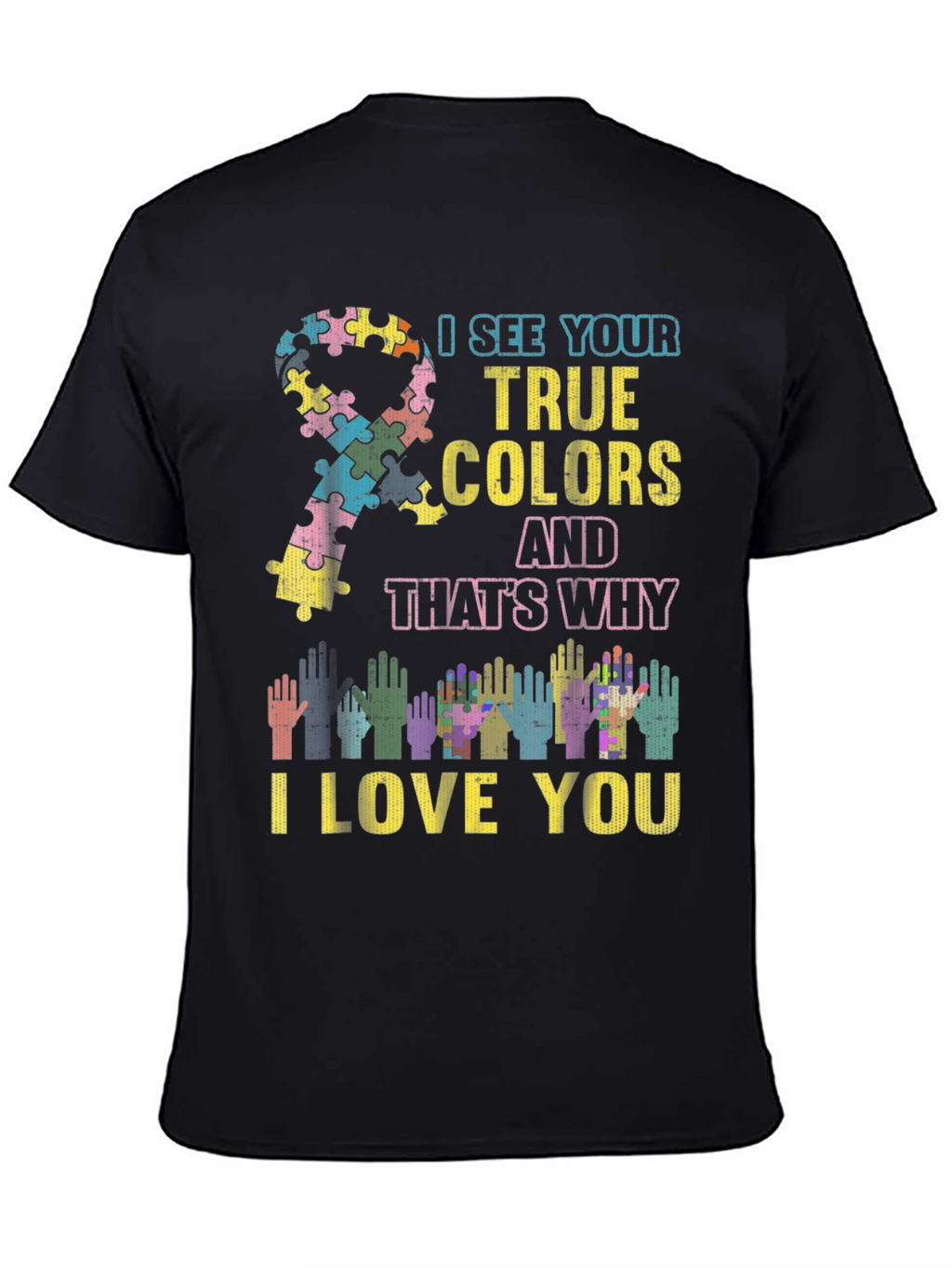 Autism Awareness Puzzle Ribbon T-Shirt