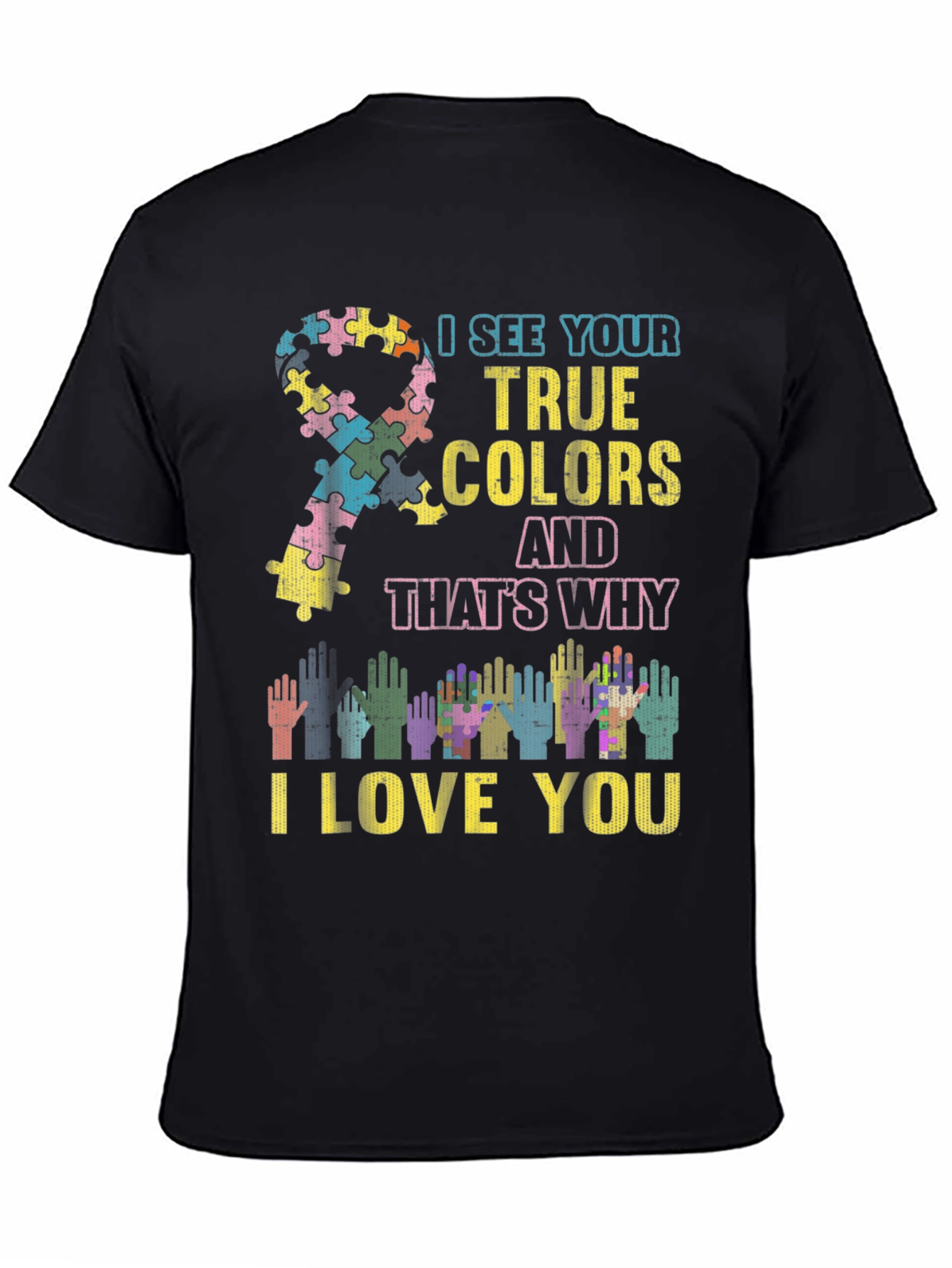 Autism Awareness Puzzle Ribbon T-Shirt