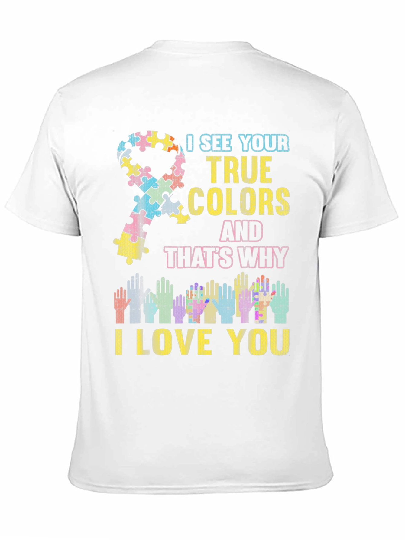 Autism Awareness Puzzle Ribbon T-Shirt