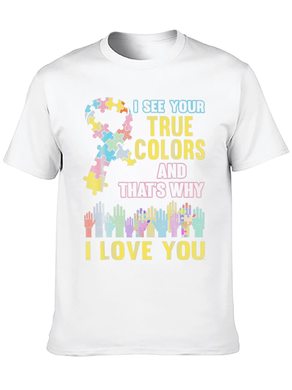 Autism Awareness Puzzle Ribbon T-Shirt