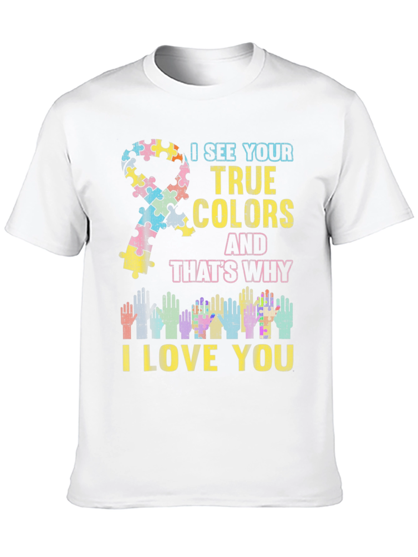 Autism Awareness Puzzle Ribbon T-Shirt
