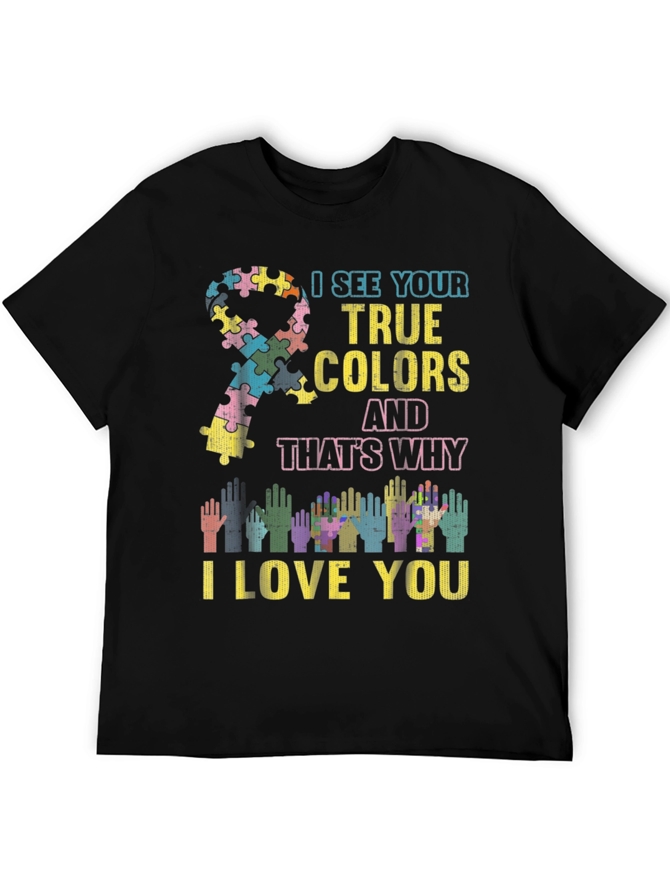 Autism Awareness Puzzle Ribbon T-Shirt