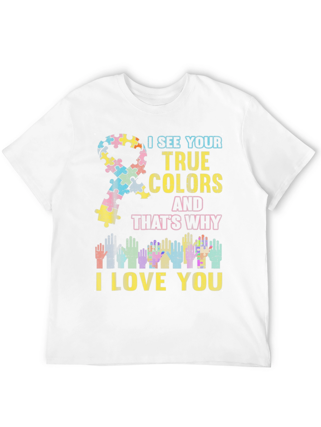 Autism Awareness Puzzle Ribbon T-Shirt