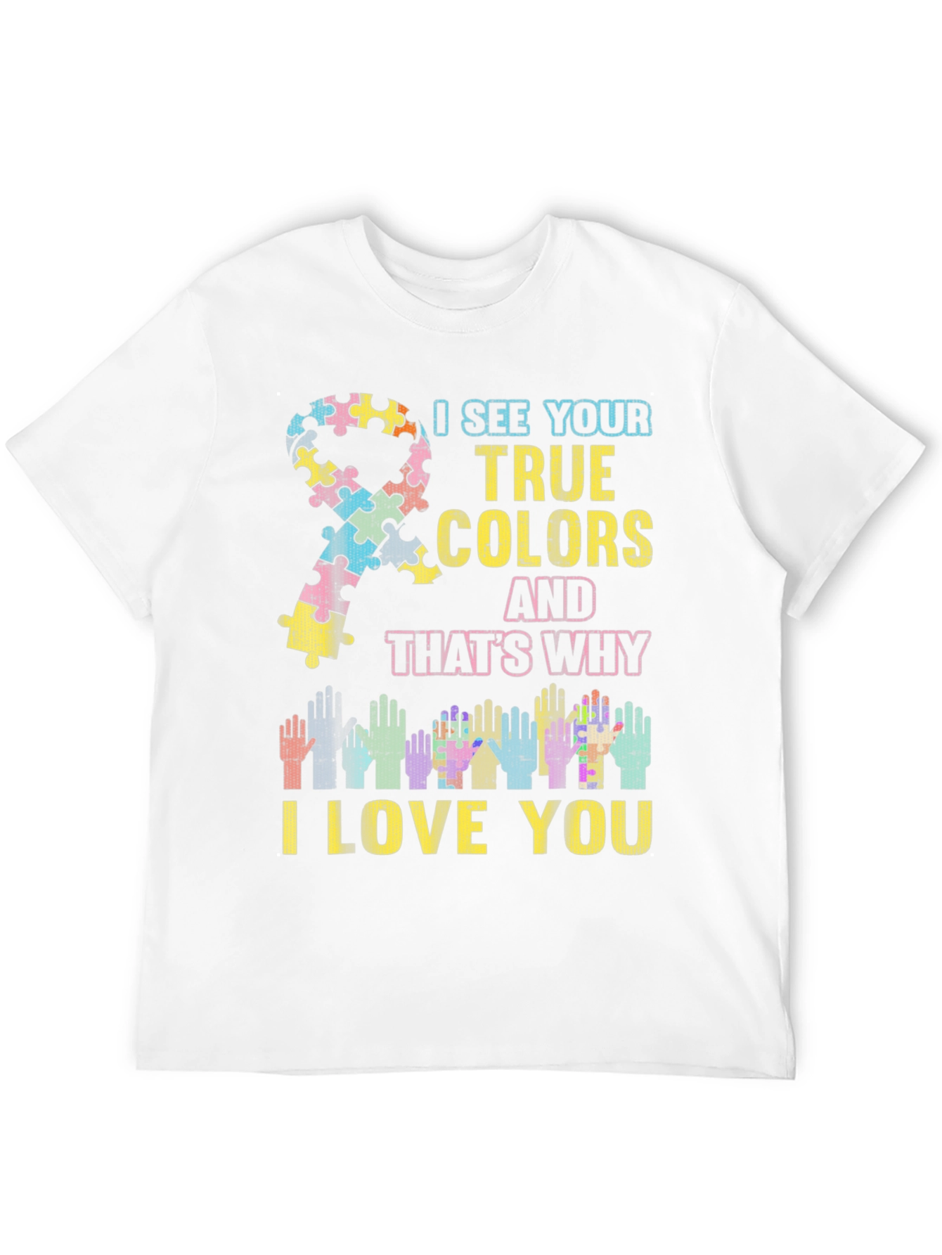 Autism Awareness Puzzle Ribbon T-Shirt