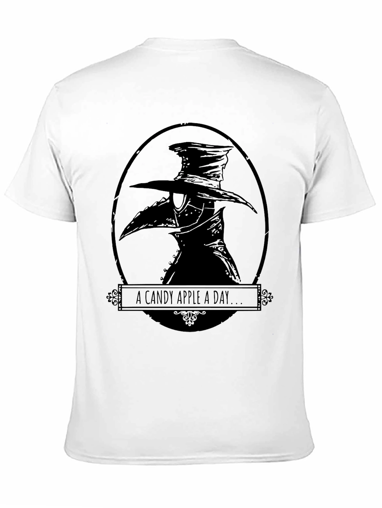 A Candy Apple A Day Plague Doctor Graphic T-Shirt