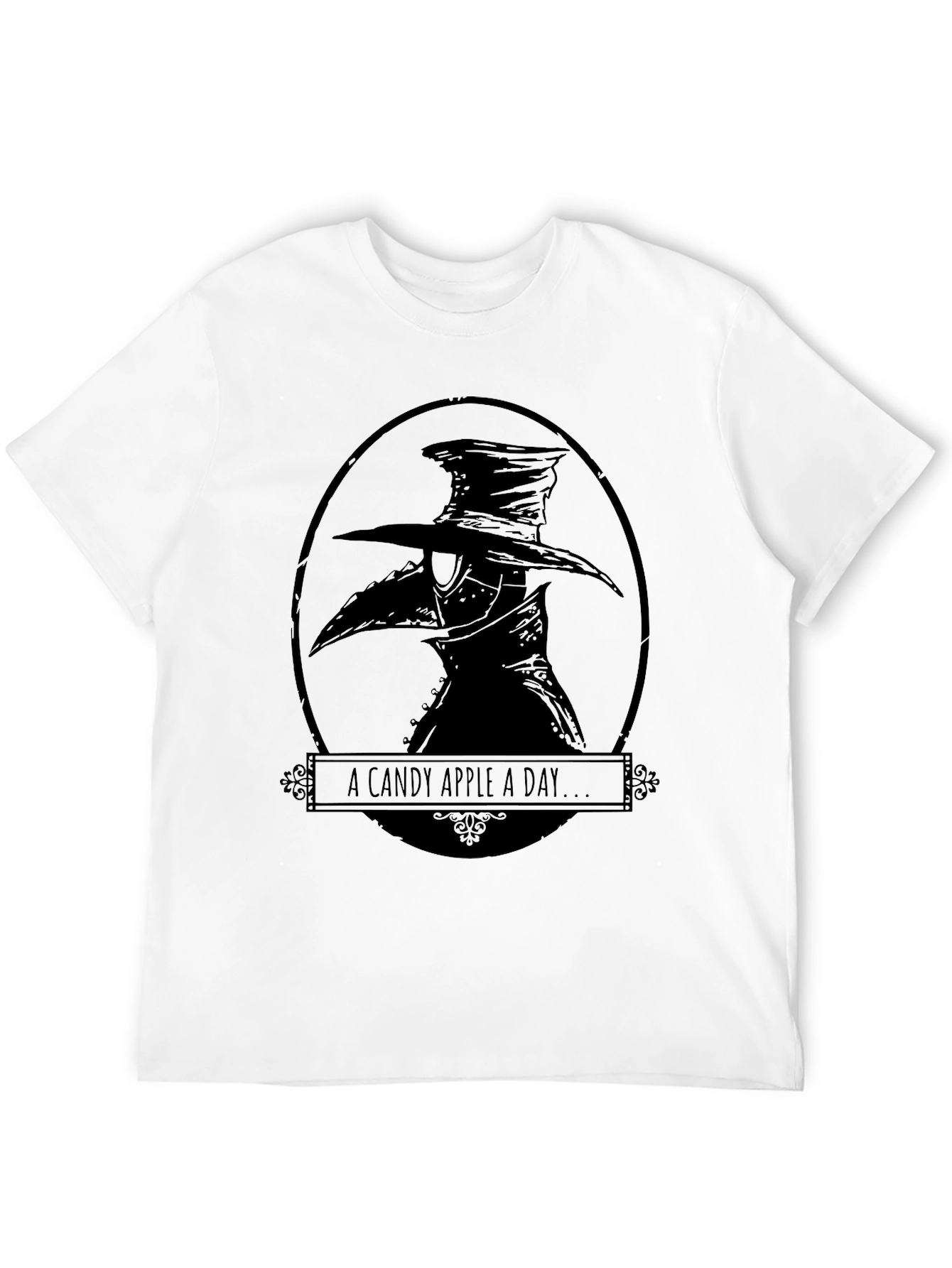 A Candy Apple A Day Plague Doctor Graphic T-Shirt