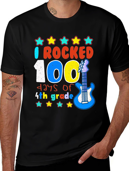 100 Days of 4th Grade Rocked T-Shirt