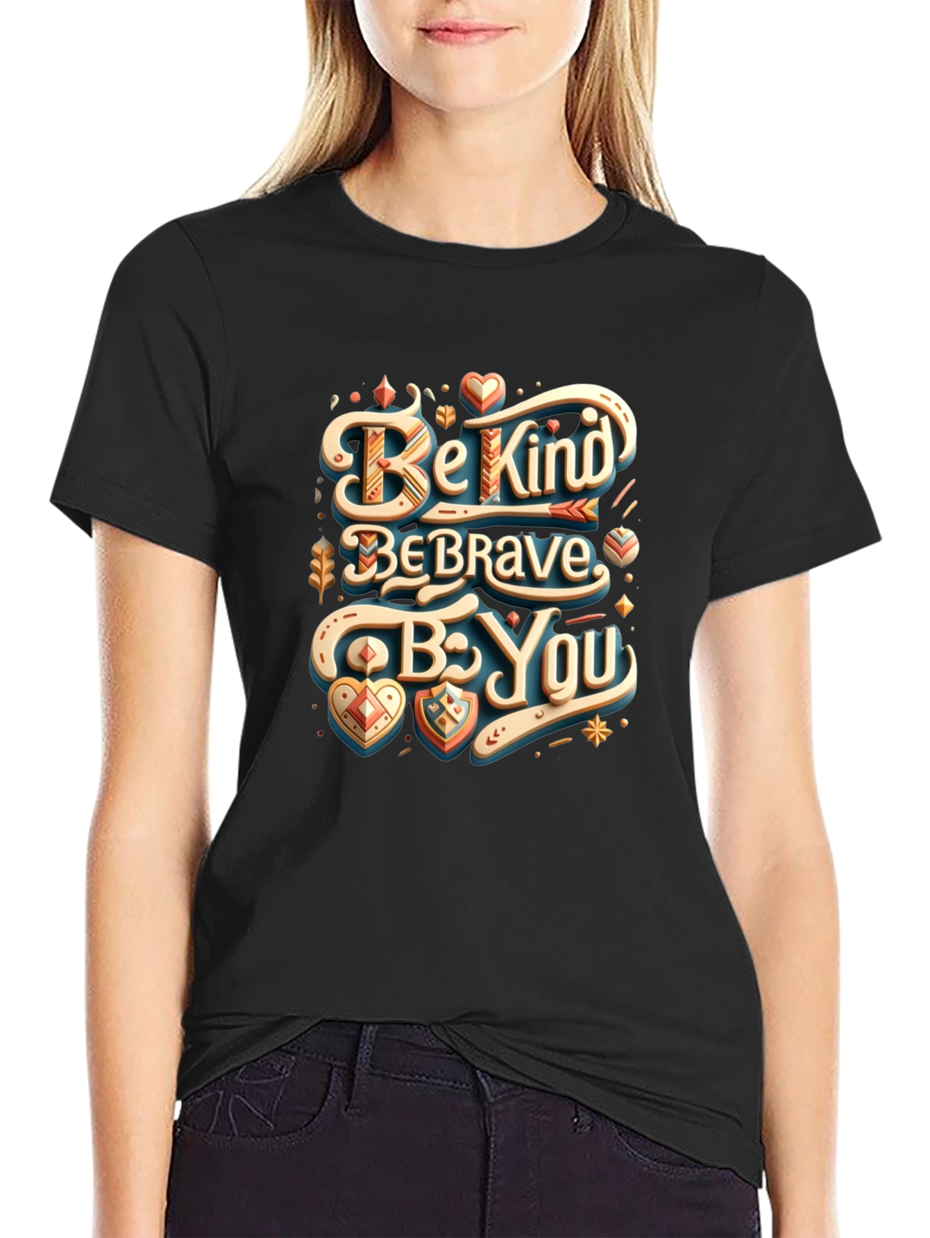 Be Kind Be Brave Be You Graphic Tee