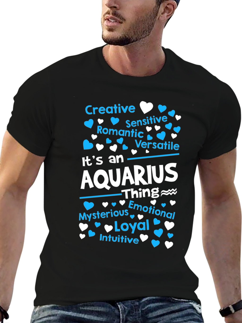Aquarius Zodiac Sign T-Shirt