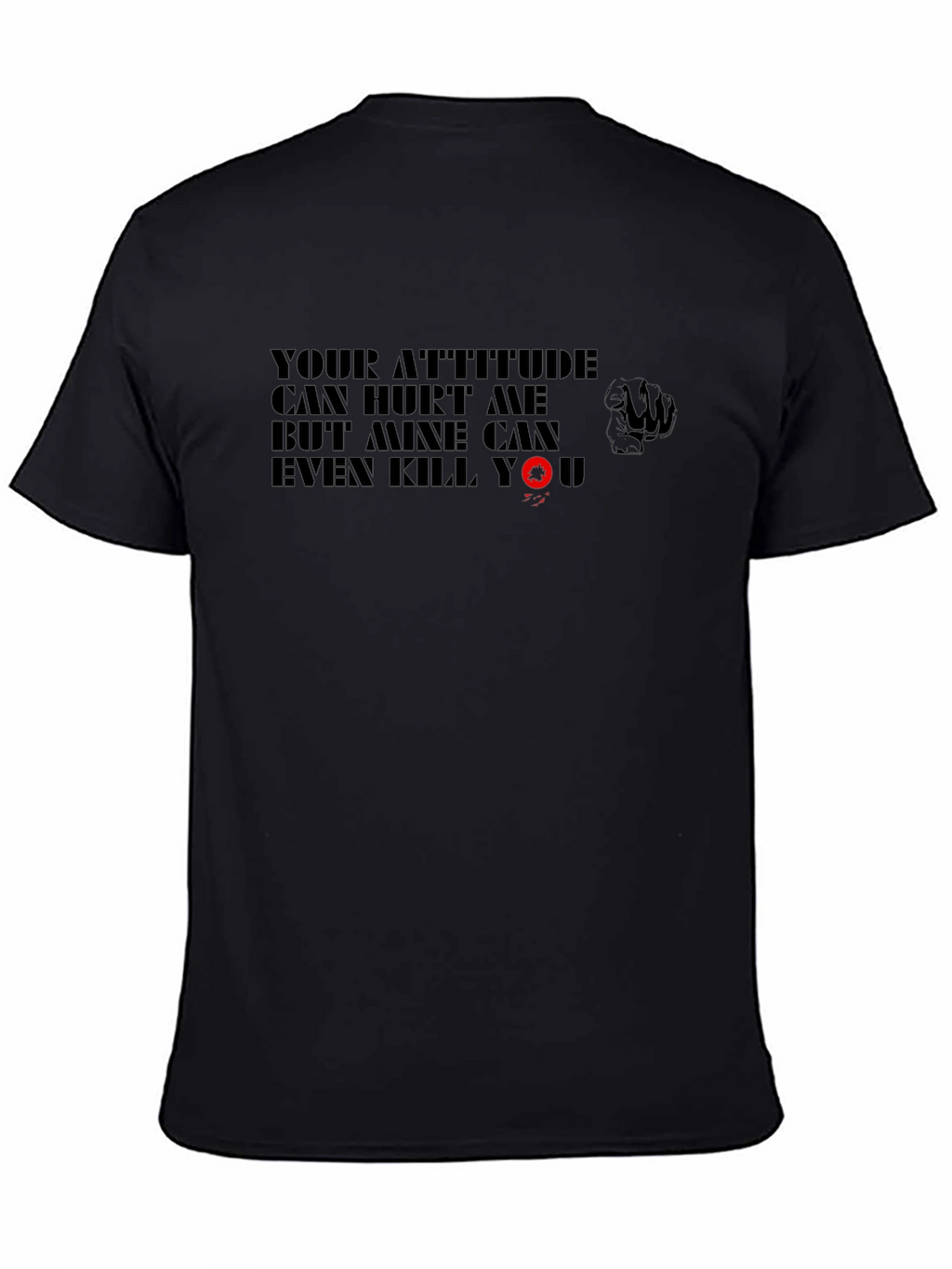 Attitude Warning T-Shirt - Black