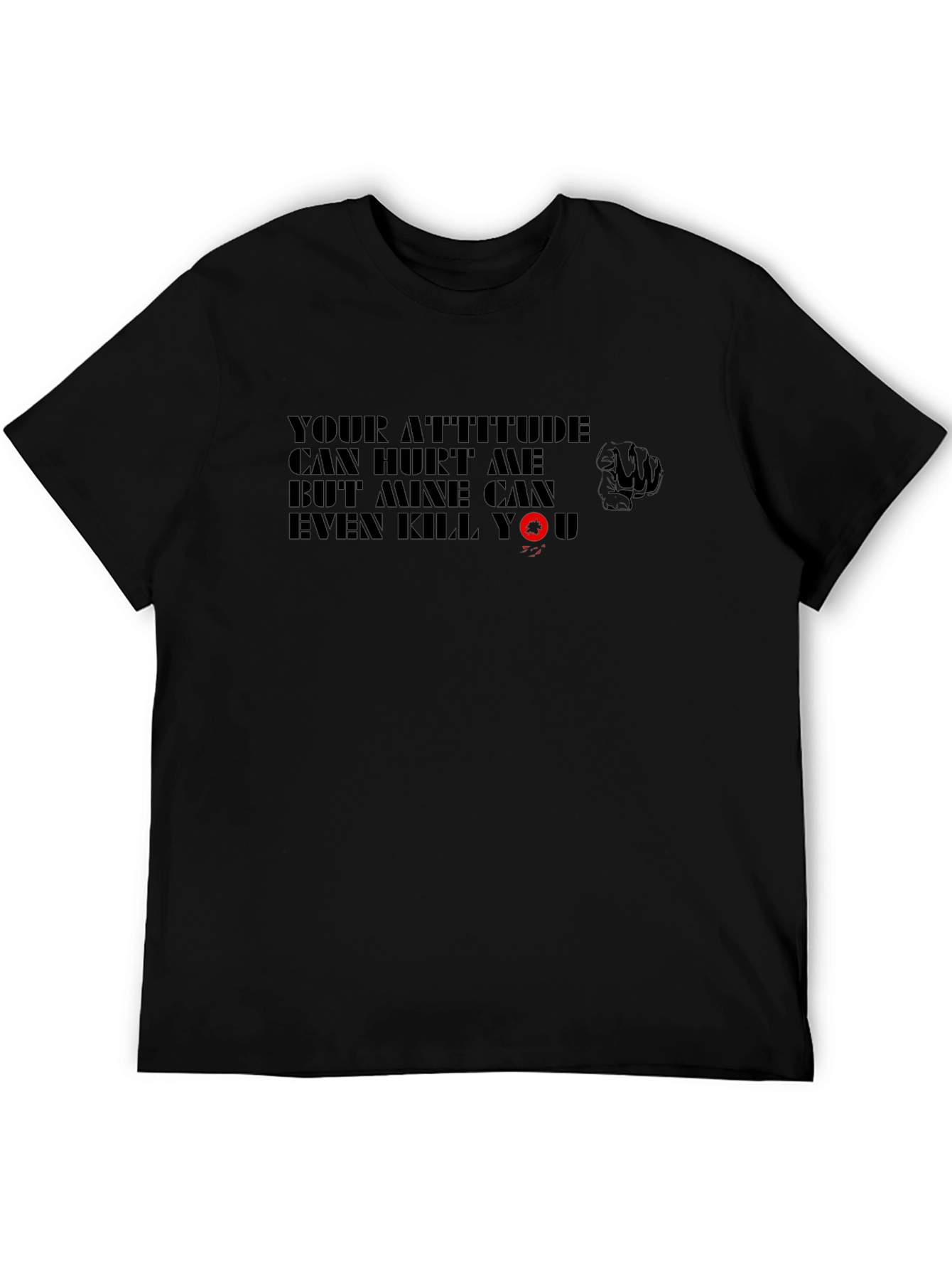 Attitude Warning T-Shirt - Black