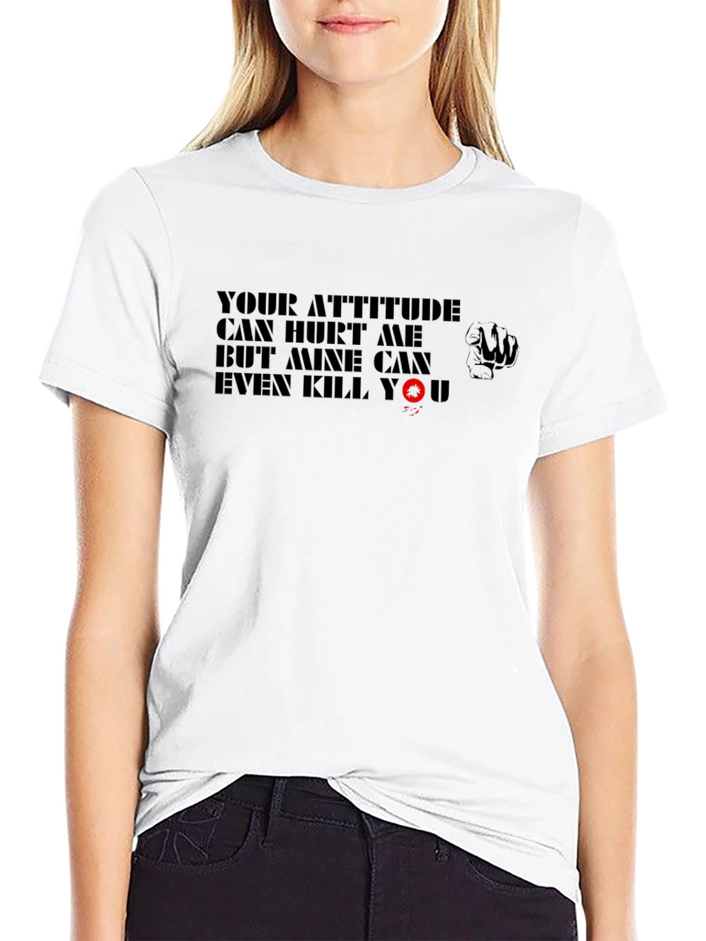 Attitude Warning T-Shirt - Black