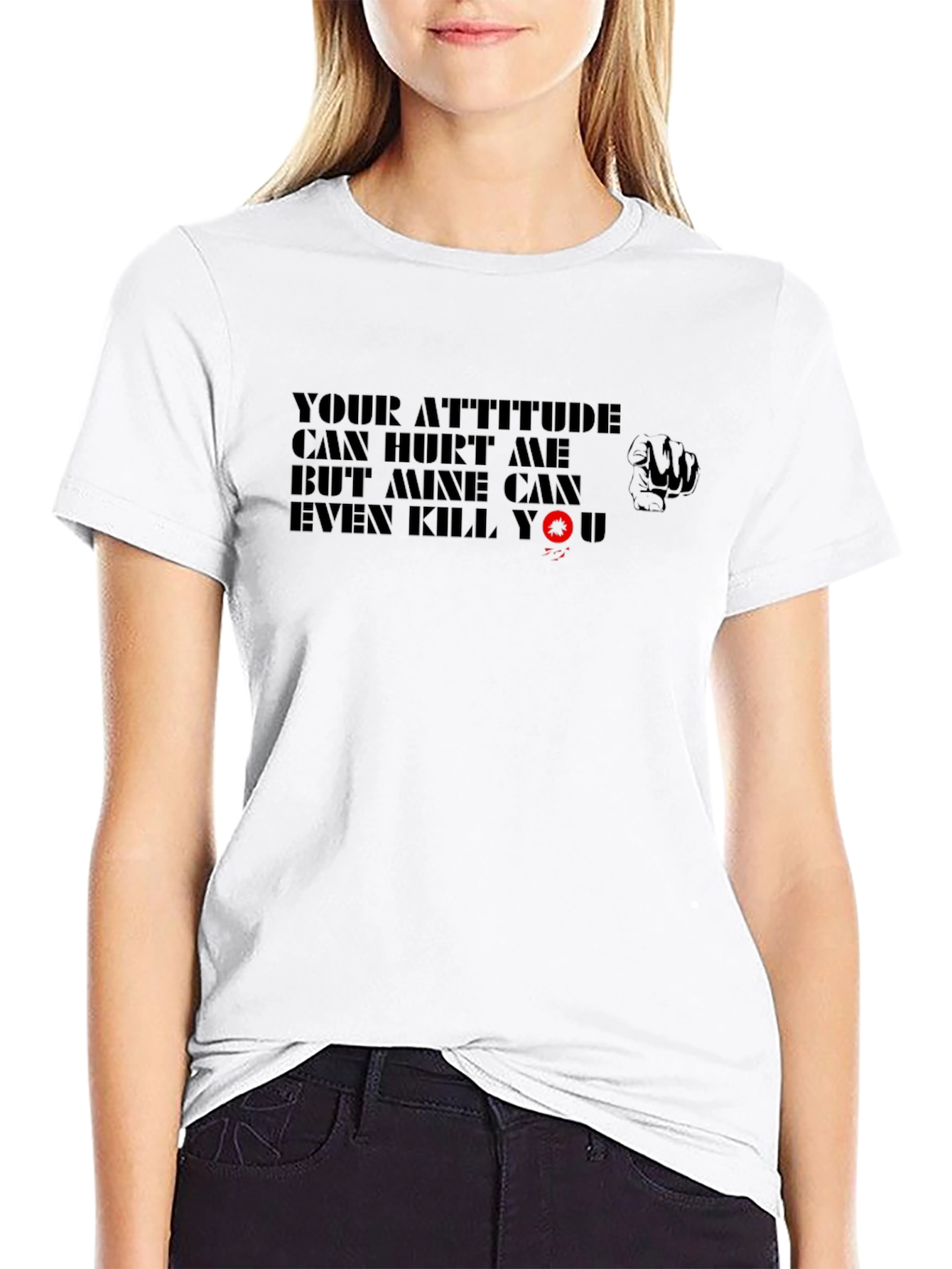 Attitude Warning T-Shirt - Black