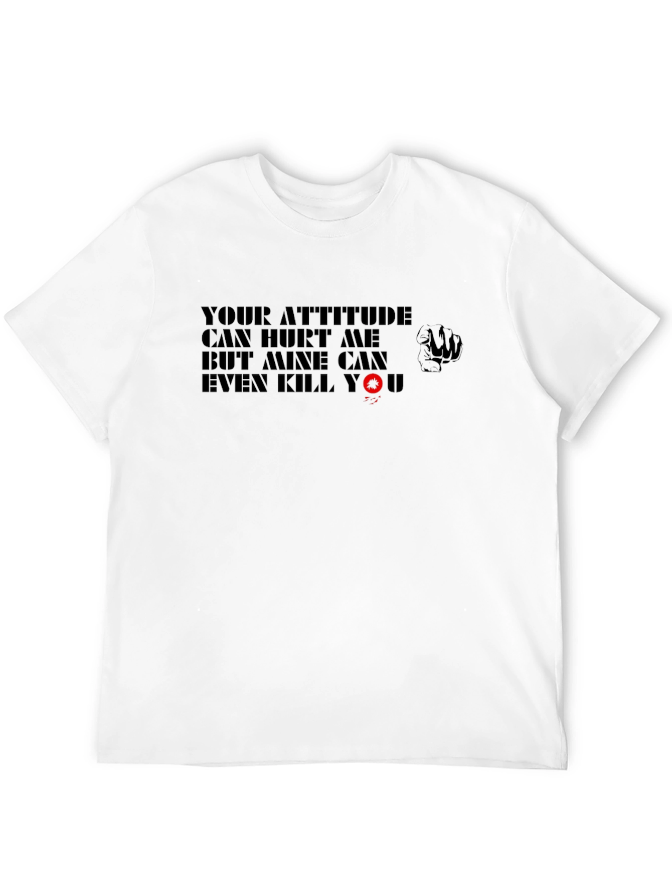 Attitude Warning T-Shirt - Black