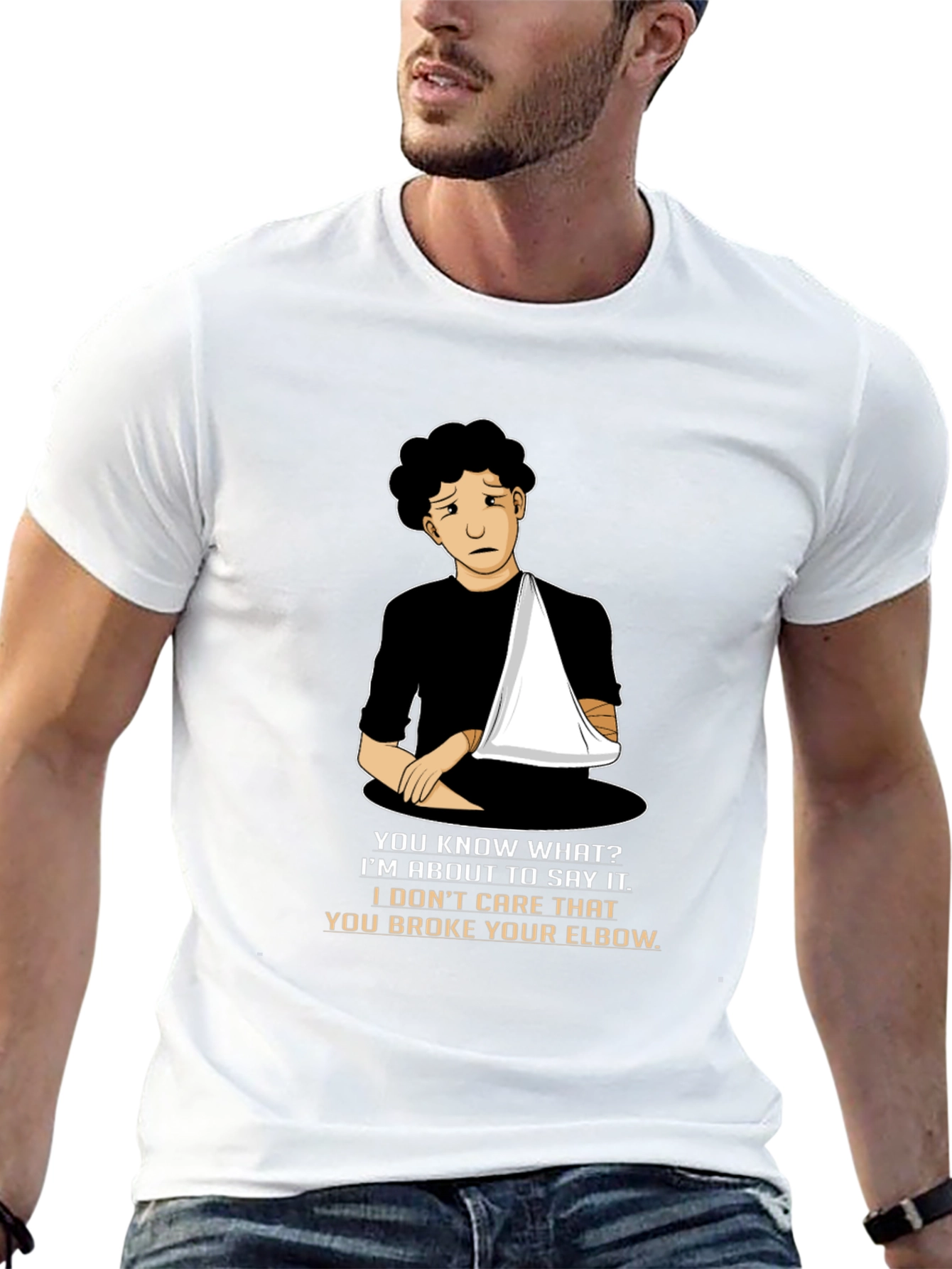 Broken Elbow Humor T-Shirt