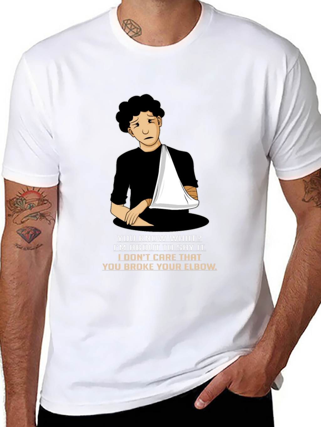 Broken Elbow Humor T-Shirt