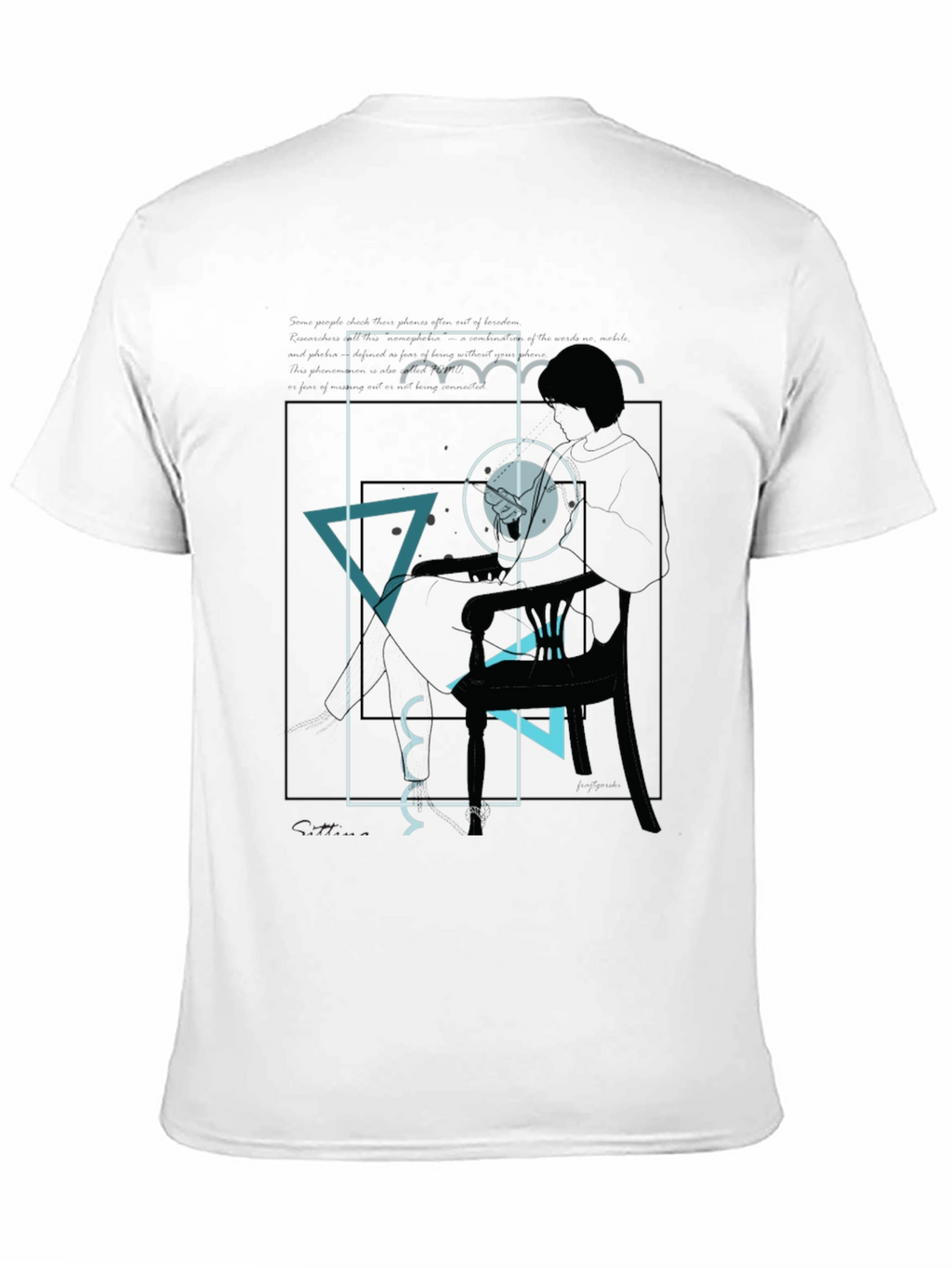 Abstract Graphic Tee - Mens Black T-Shirt