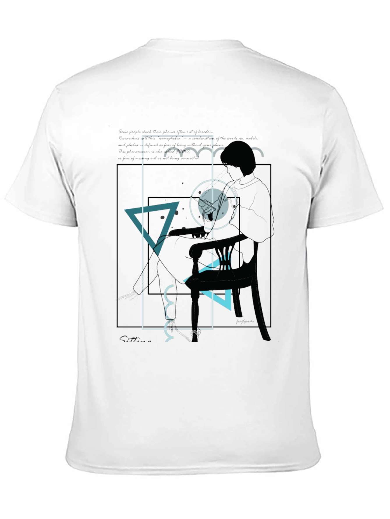 Abstract Graphic Tee - Mens Black T-Shirt
