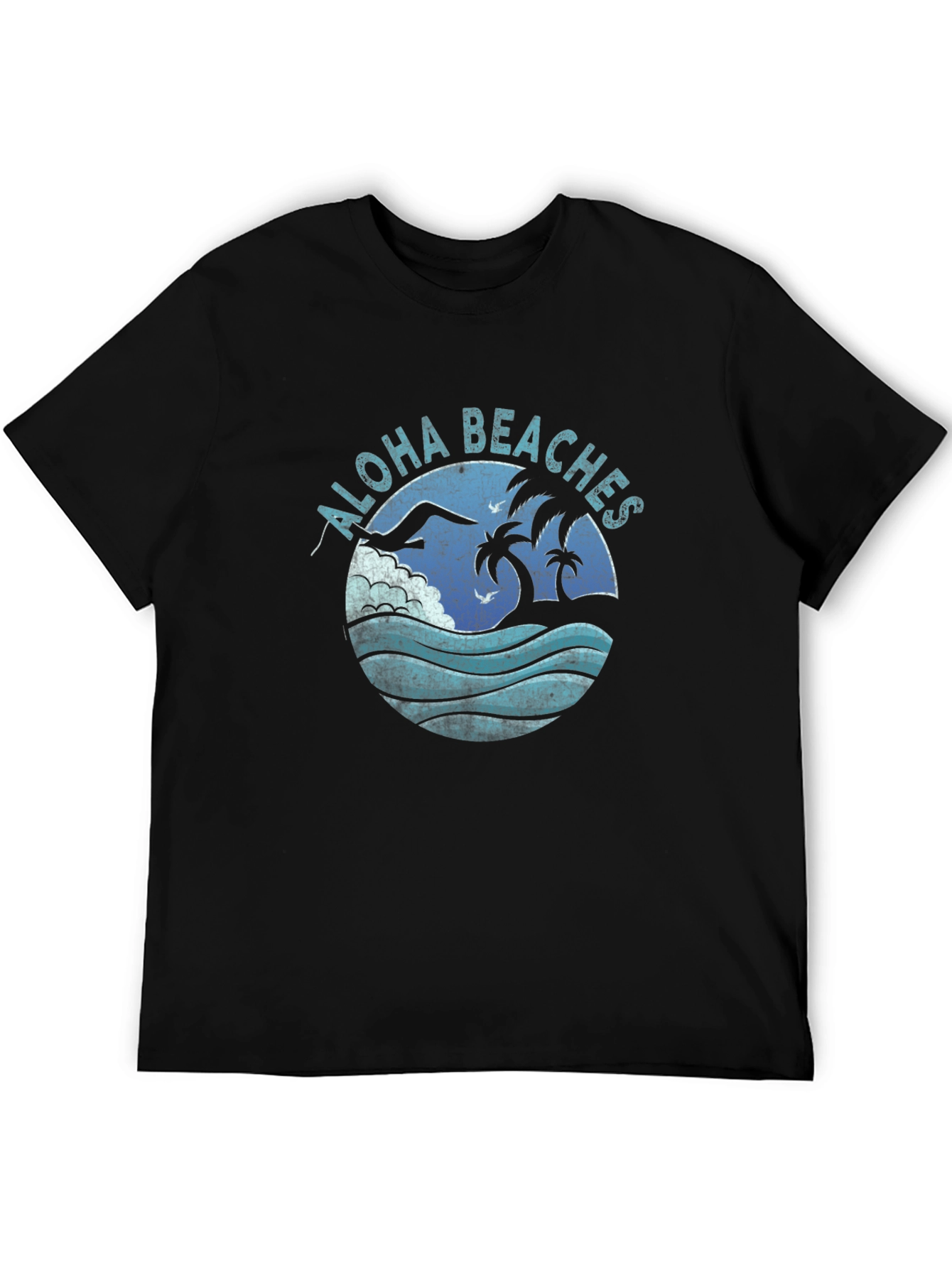 Aloha Beaches Graphic Tee - Black