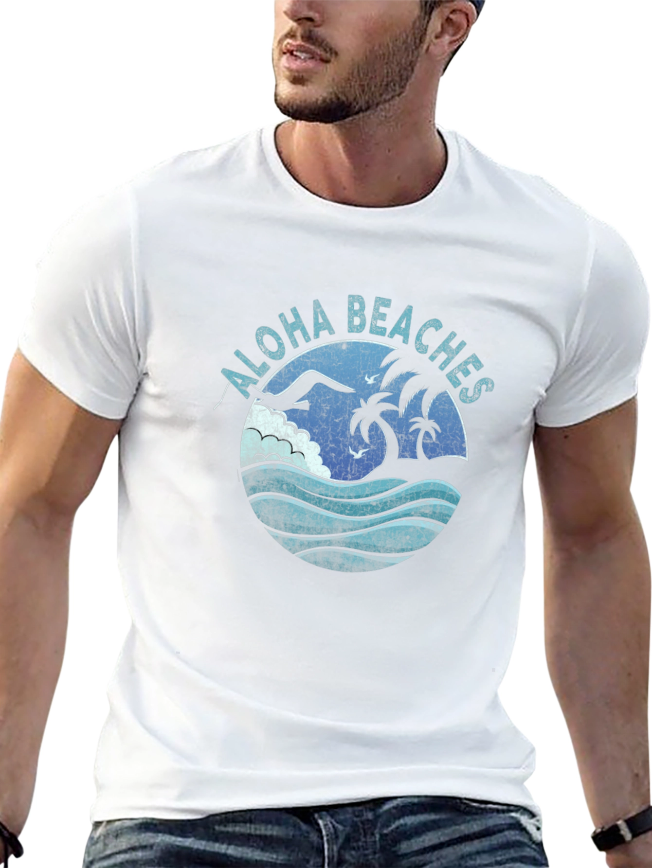 Aloha Beaches Graphic Tee - Black