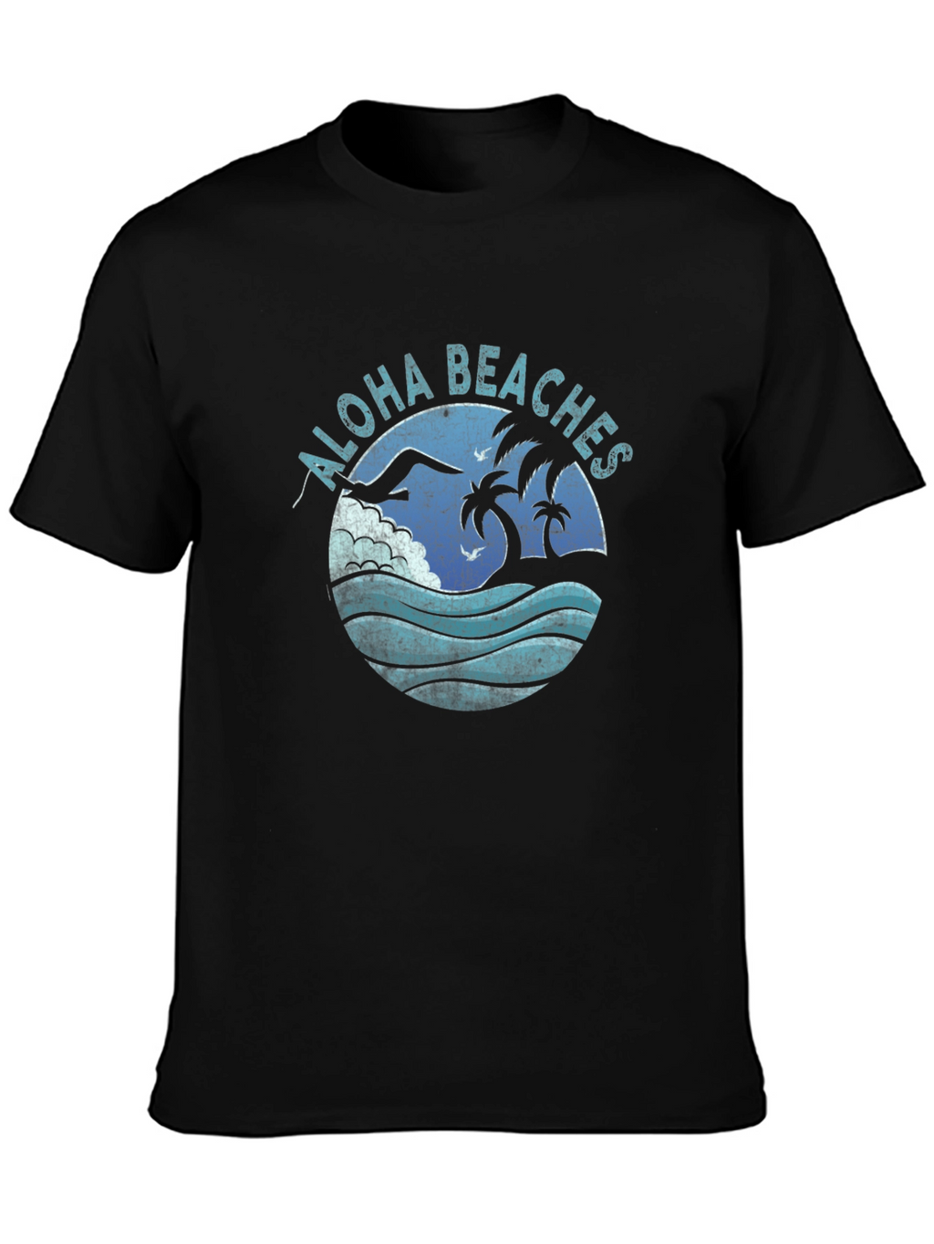 Aloha Beaches Graphic Tee - Black