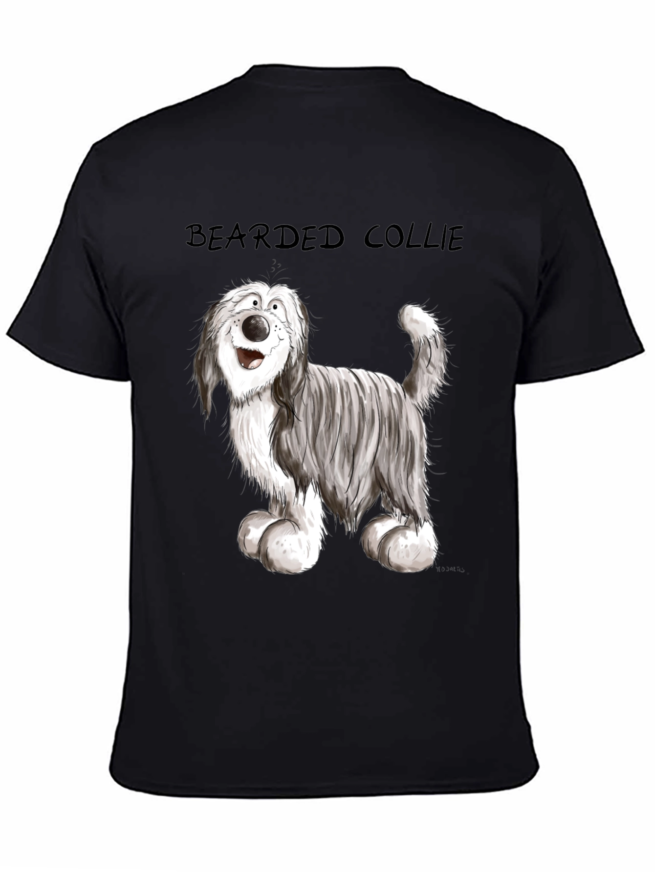 Bearded Collie Cartoon T-Shirt
