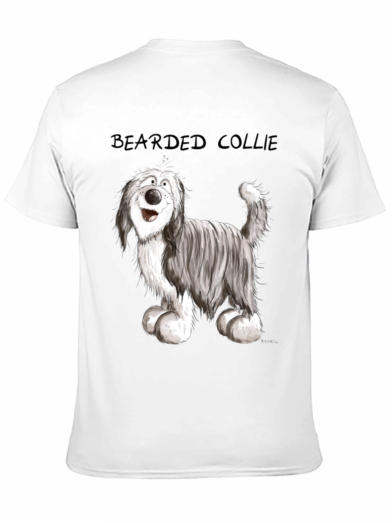 Bearded Collie Cartoon T-Shirt
