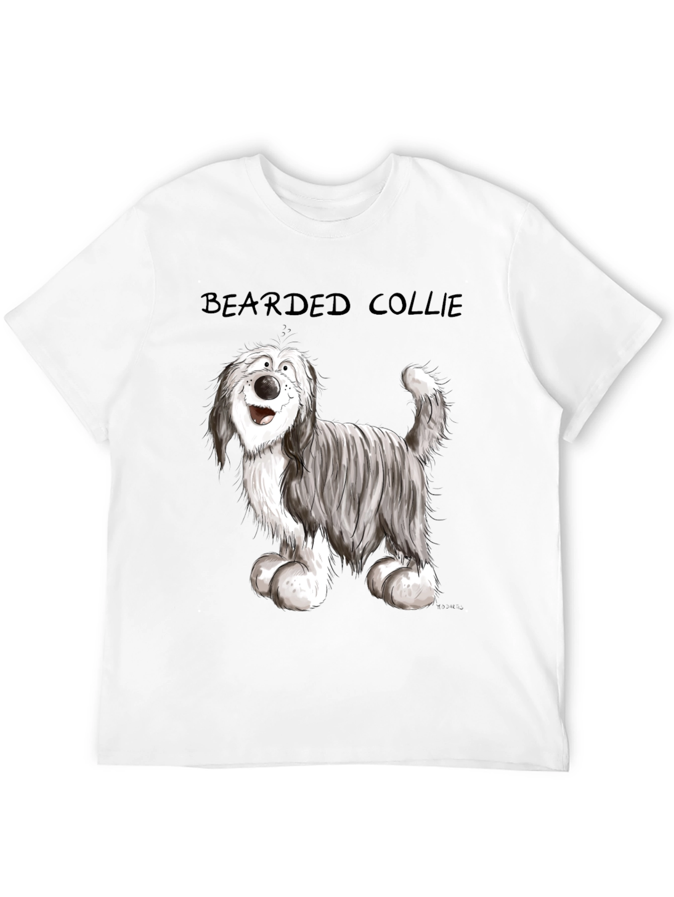 Bearded Collie Cartoon T-Shirt
