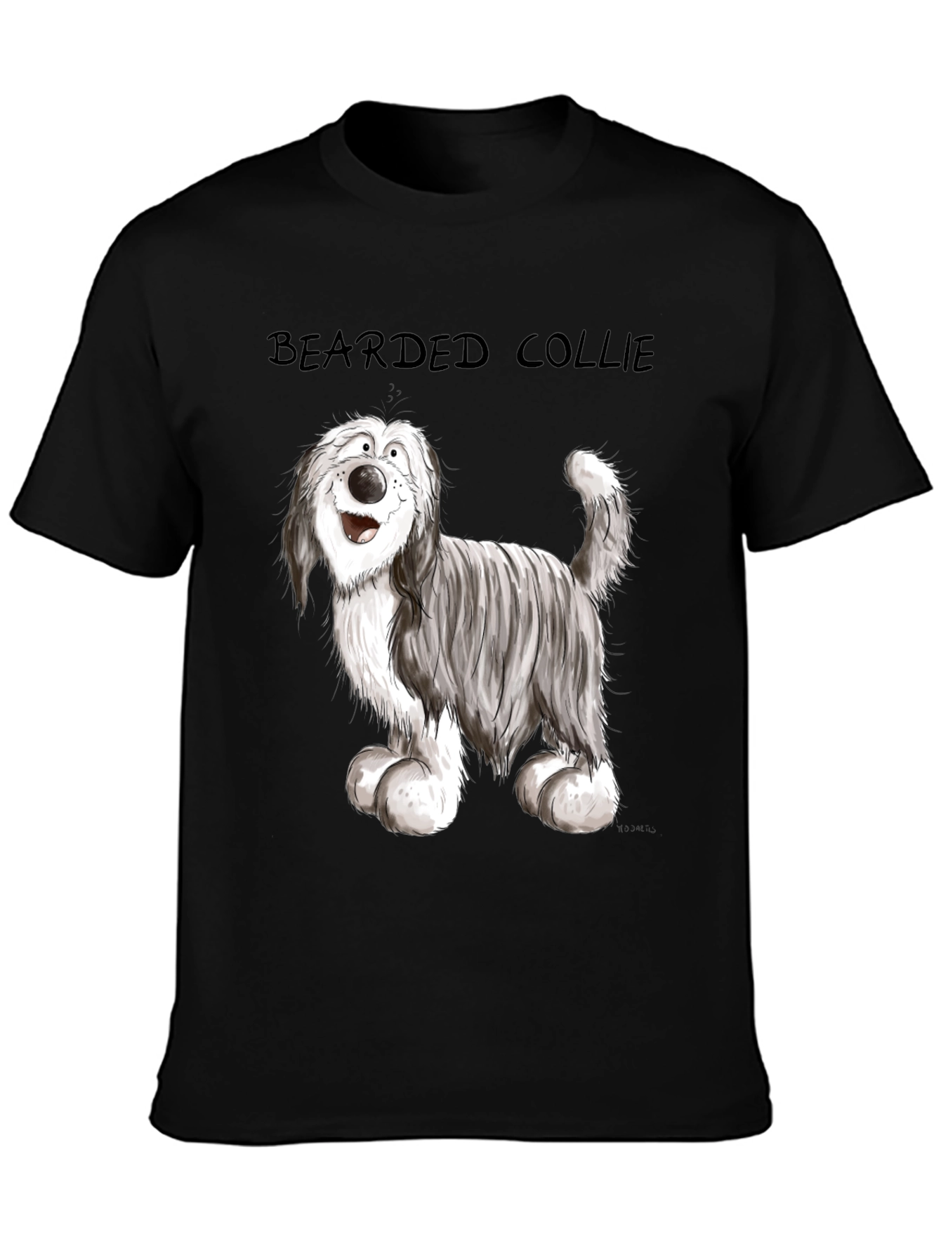 Bearded Collie Cartoon T-Shirt